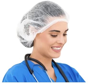 White Bouffant Cap 21"