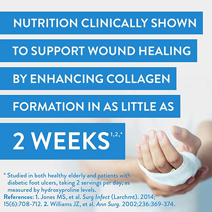 Juven Therapeutic Nutrition Drink Mix Powder for Wound Healing Includes Collagen Protein, Orange, 0.97 Ounce (Pack of 30)