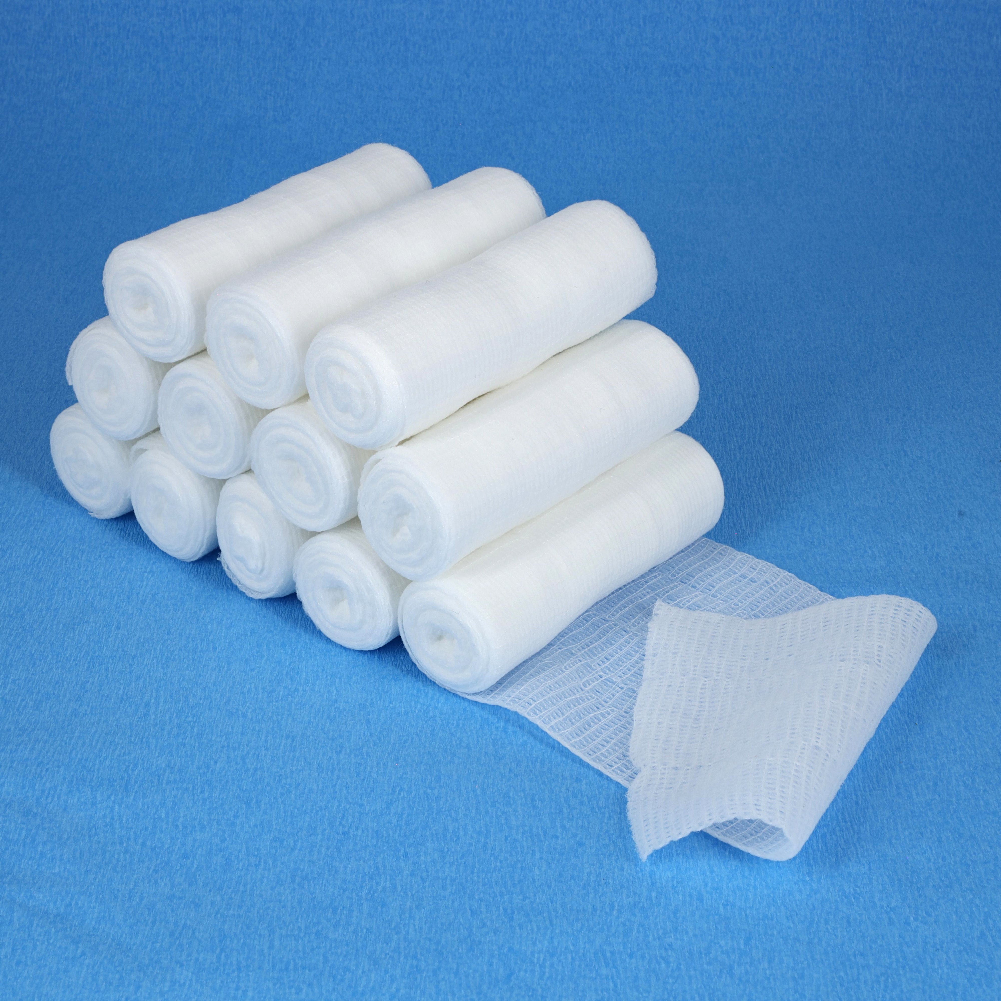 Henry Schein Conforming Stretch Bandages 4" x4.1 Yard, 6 Ply Non-Sterile 12/Bag, Designed for Effective Wound Care & Comfort, 12/Bag