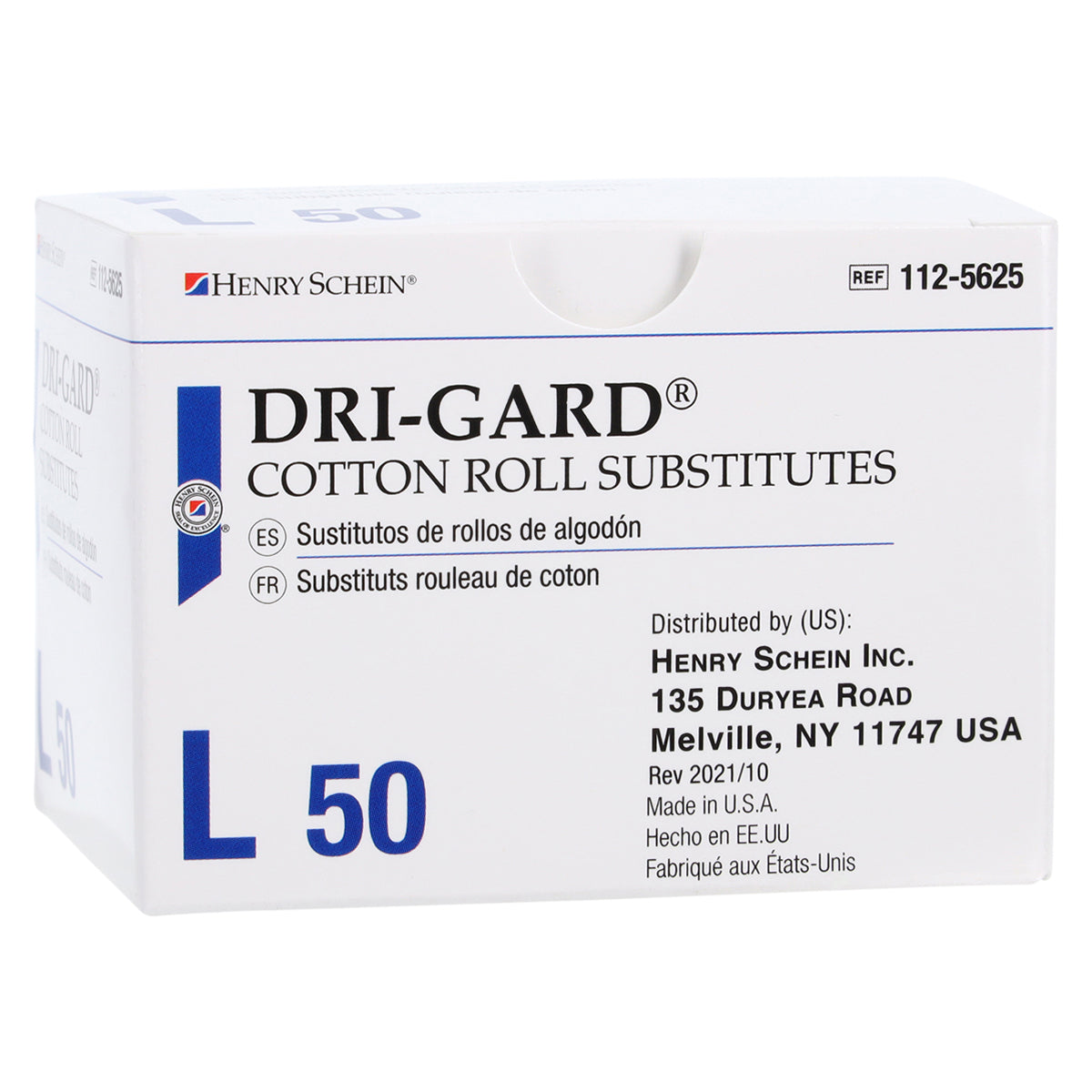 Henry Schein Dri-Gard Cotton Roll Substitute – Small, White, Absorbent Dental Roll – 50 per Box, 30 Boxes per Case – Non-Linting, Moisture Control for Dental Procedures