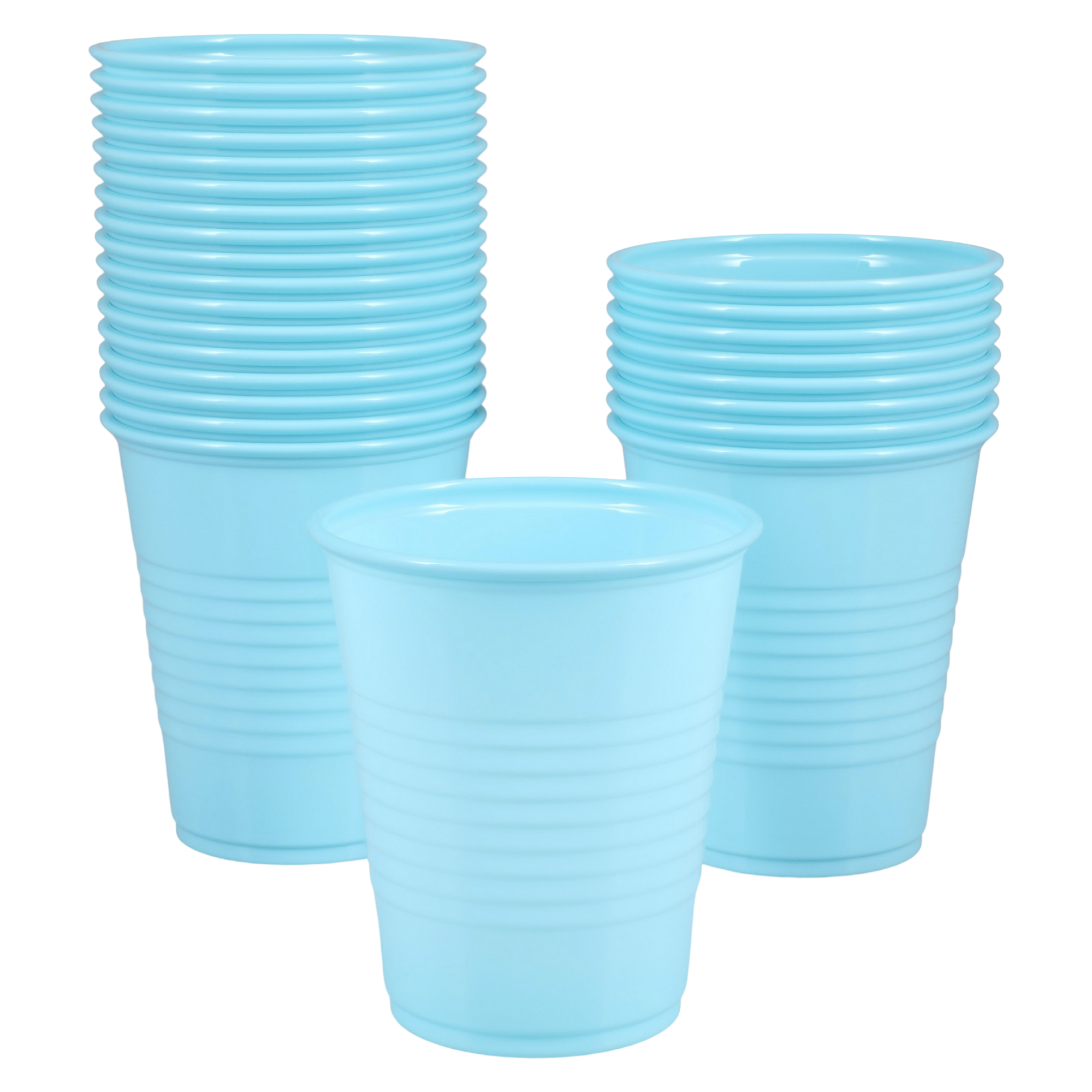 Essentials Healthcare Products Plastic Drinking Cups - Blue 5 oz Disoposable Cups for Cold Beverages, Parties, Office, or Medical Use - Durable & Convenient