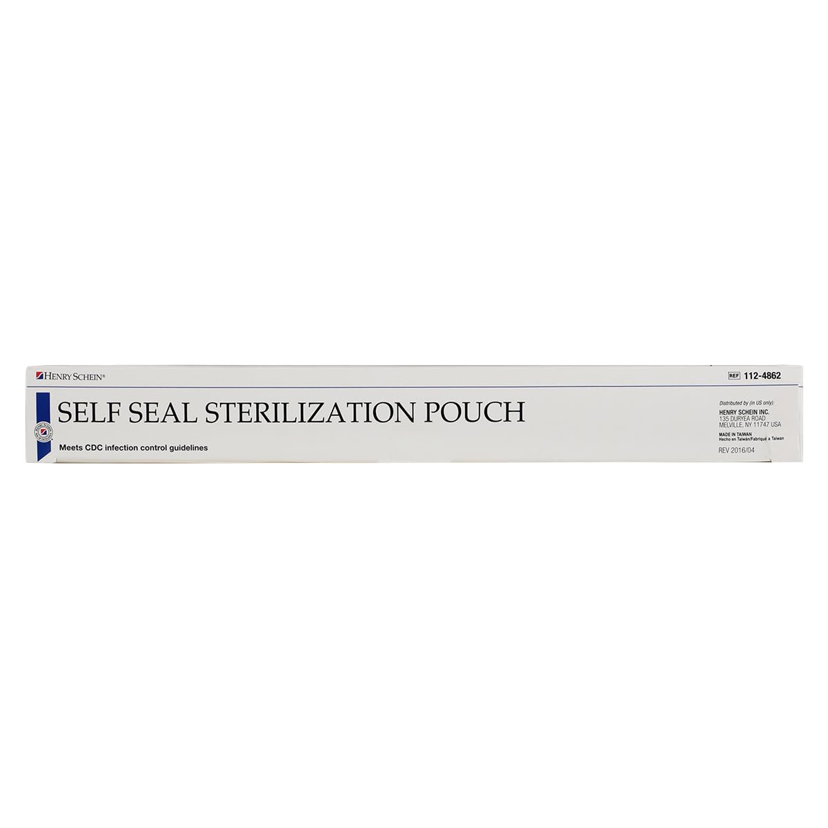 Henry Schein Self-Sealing Sterilization Pouches, Latex-Free, Built In Color Change Guide 10.5 in x 17