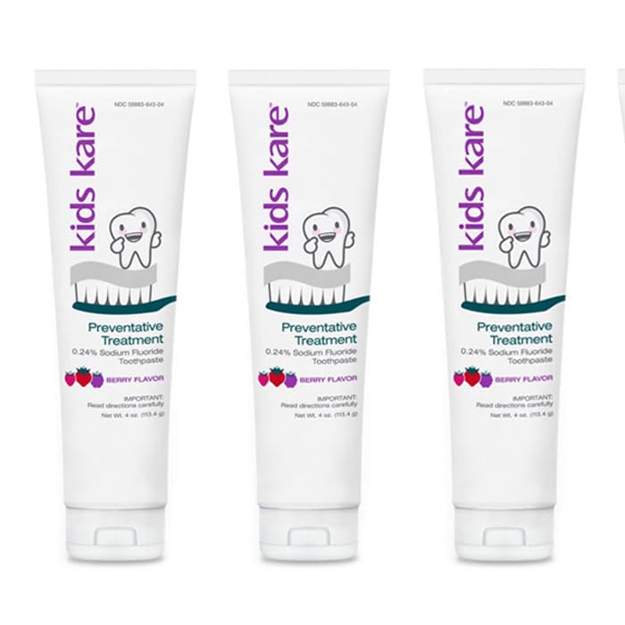 Kids Kare™ 0.24% Neutral Sodium Fluoride Toothpaste; Berry Flavor