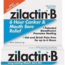 ZILACTIN-B Canker & Mouth Sore Relief Gel .25 oz (7.1G)