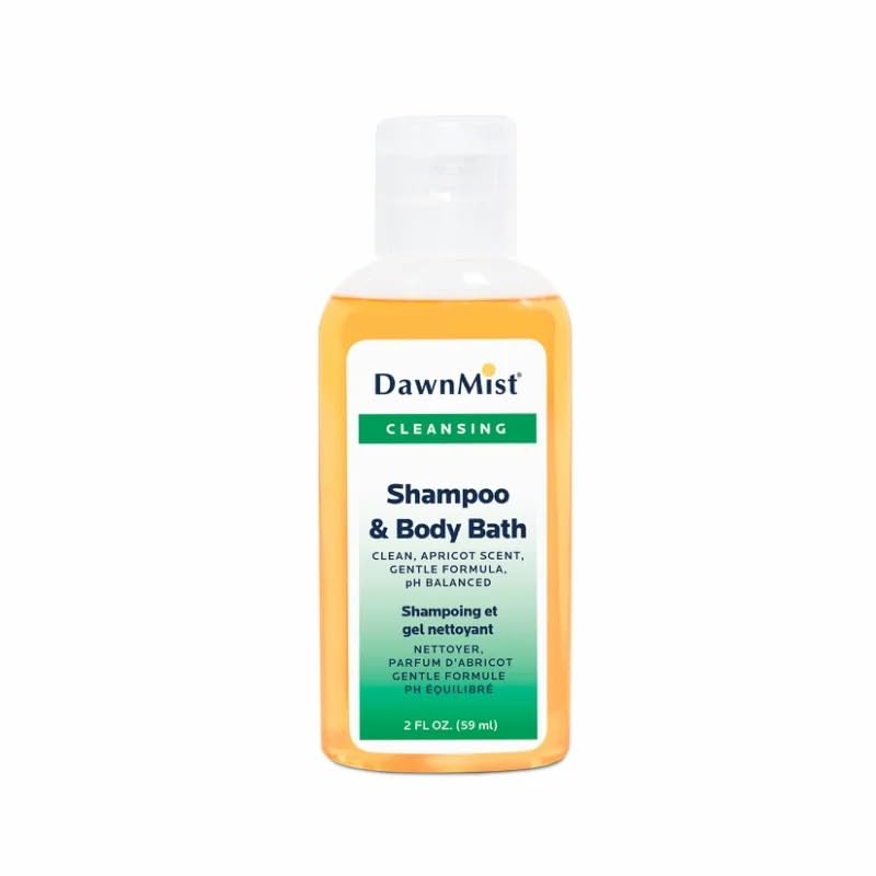 Dukal DawnMist Shampoo & Body Bath with Dispensing Cap, 2 oz. Bottle (Pack of 5)