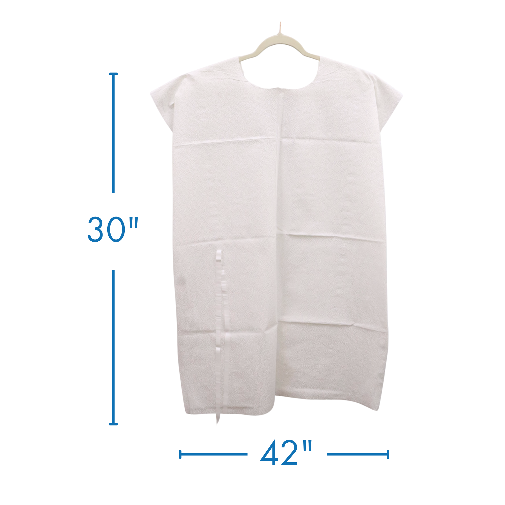 Henry Schein Disposable Exam Gown – Unisex, White, Soft & Comfortable – Medium/Large (30" L x 42" W) – 50 Gowns per Case – Ideal for Medical, Clinic, or Personal Use