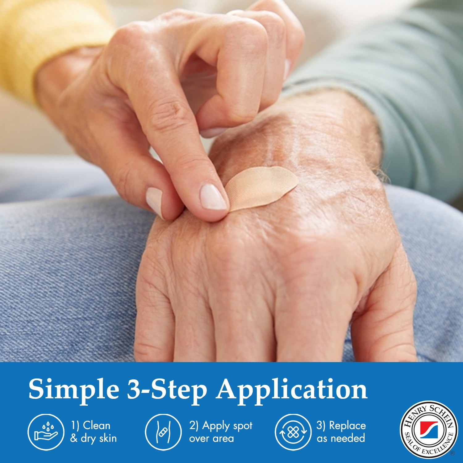 Adhesive Sheer Spot Bandage 7/8" | Durable, Breathable, & Flexible Bandages Designed for Minor Wounds, Providing Comfort and Secure Adhesion for Effective Healing