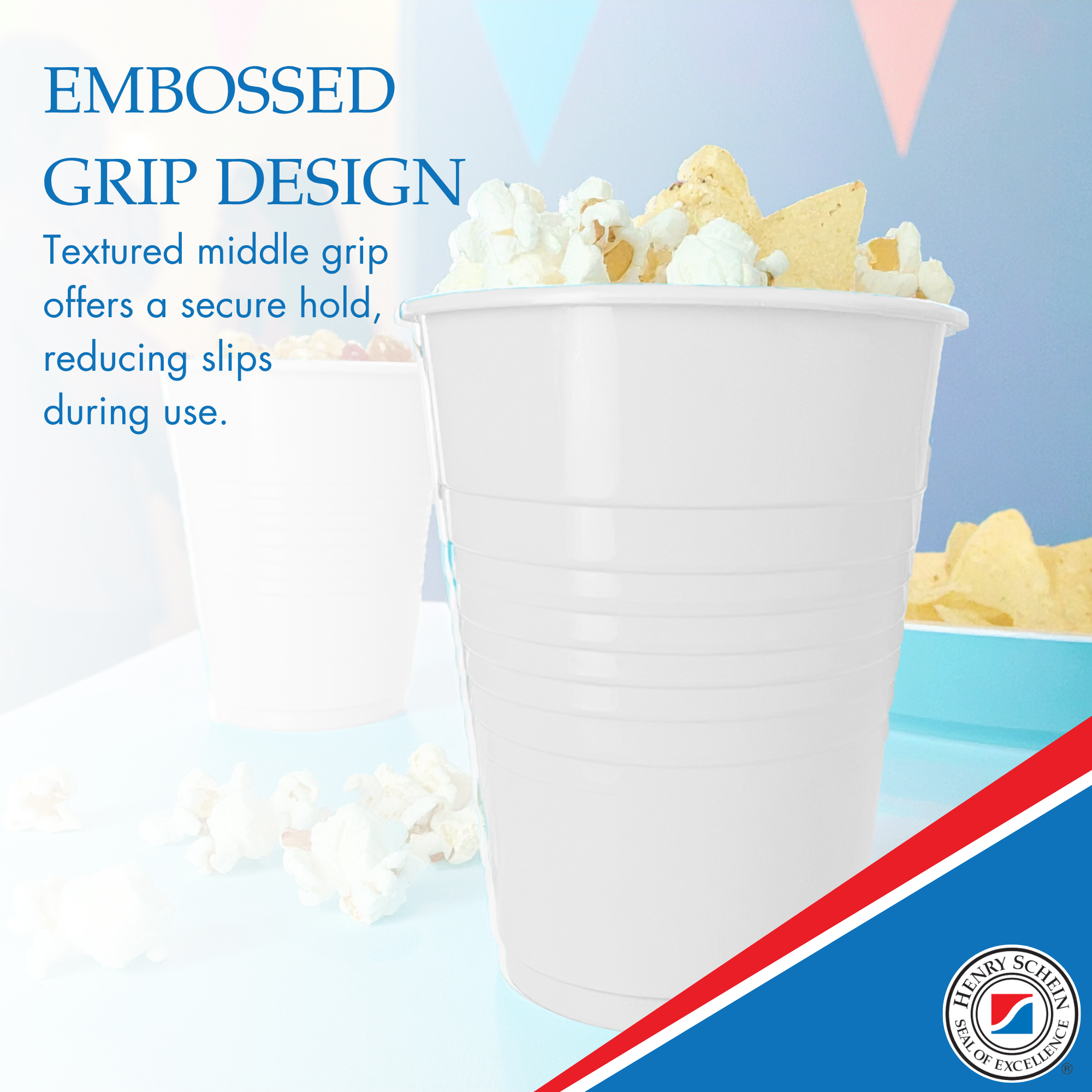 Essentials Healthcare Products Plastic Drinking Cups - White 5 oz Disoposable Cups for Cold Beverages, Parties, Office, or Medical Use - Durable & Convenient