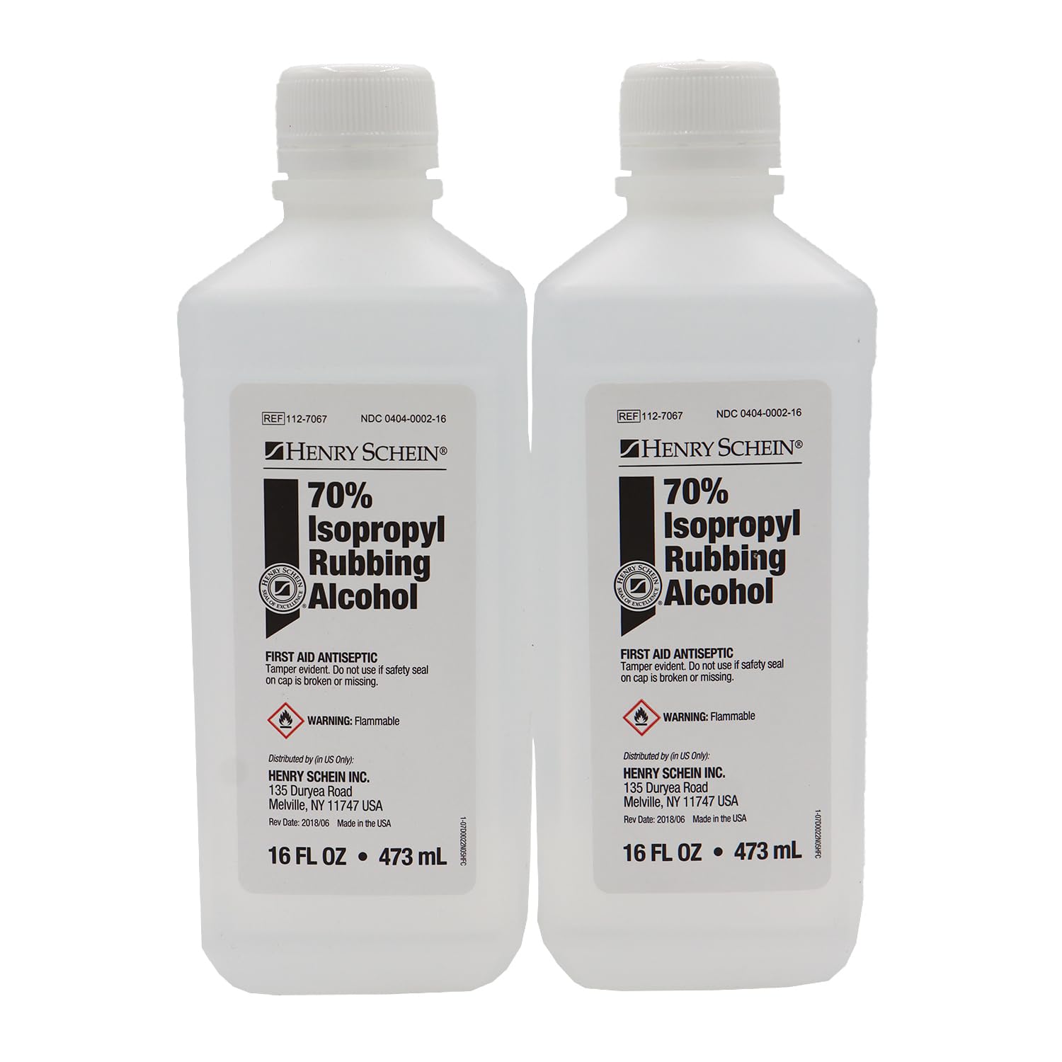 Henry Schein 70% Isopropyl Rubbing Alcohol - First Aid Antiseptic, 16 fl oz