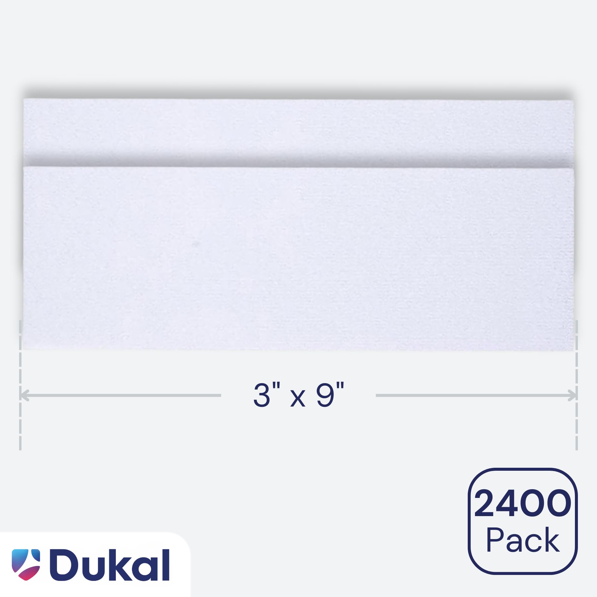 Dukal Non-Woven Waxing Strips – 3" x 9", 100 per Pack – Professional Hair Removal Strips for Face & Body, Disposable, Lint-Free, Spa & Salon Use