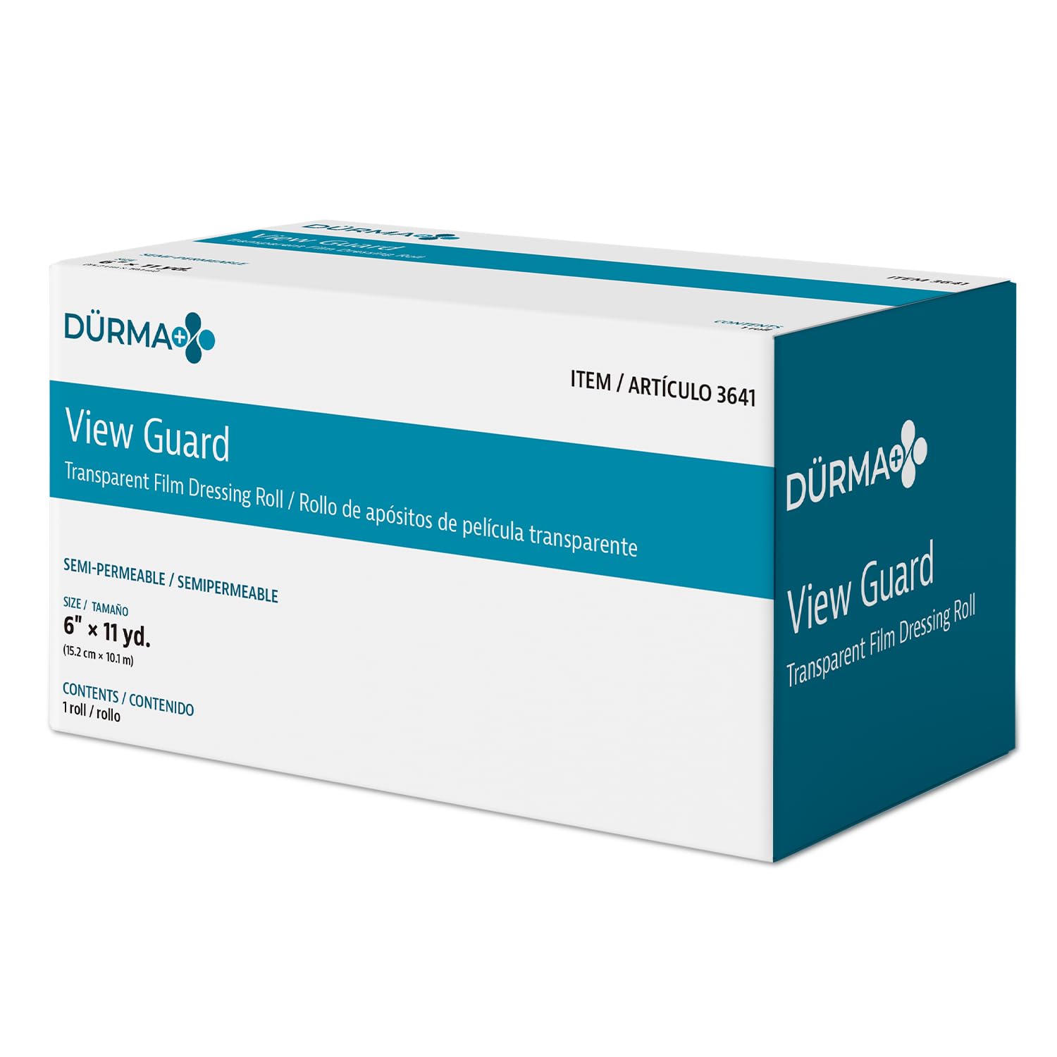 dura dressing Dynarex Dürma+ View Guard Transparent Film Dressing Roll