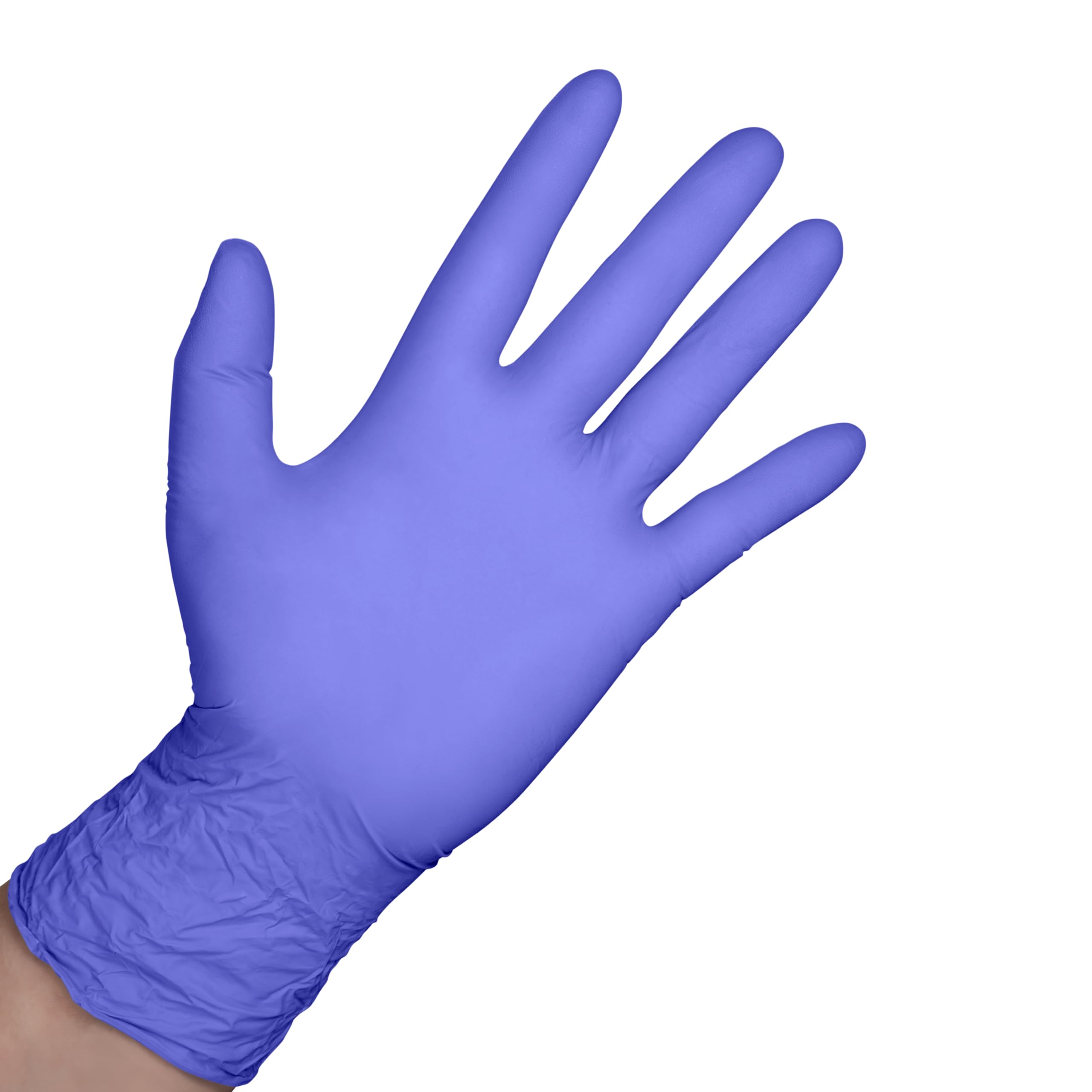 Jeannie Glove World Nitrile Disposable Gloves – Blue – Super Stretch, Tear-Resistant, Latex and Powder Free – Ideal for Food Prep, Arts & Crafts, Gardening, Light Tasks