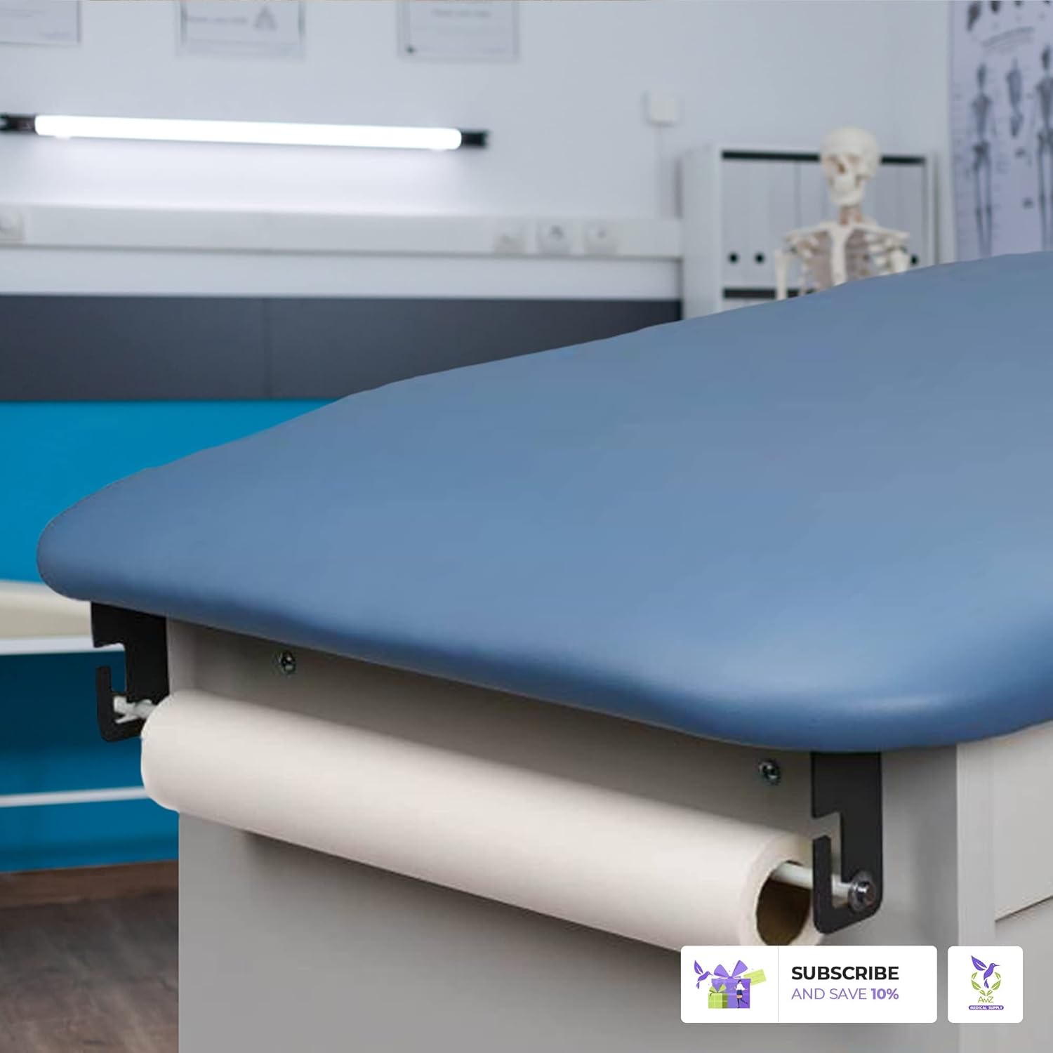 Dukal Table Paper Dispenser. Reusable Table Paper Holder for 18" or 21" Paper Polls. Massage Table Paper Roll Holder. Massage Bed Paper Roll Holder. Easily attaches.