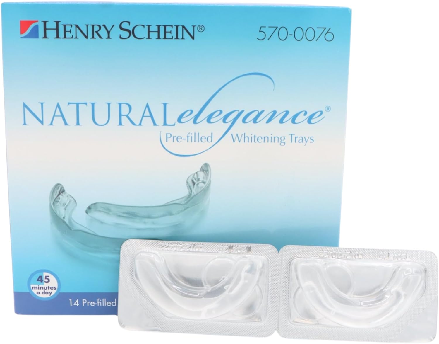 Natural Elegance at-Home Teeth Whitening Kit – 7 Pairs of Prefilled Trays (Upper & Lower) – Carbamide Peroxide Gel – Mint Flavor