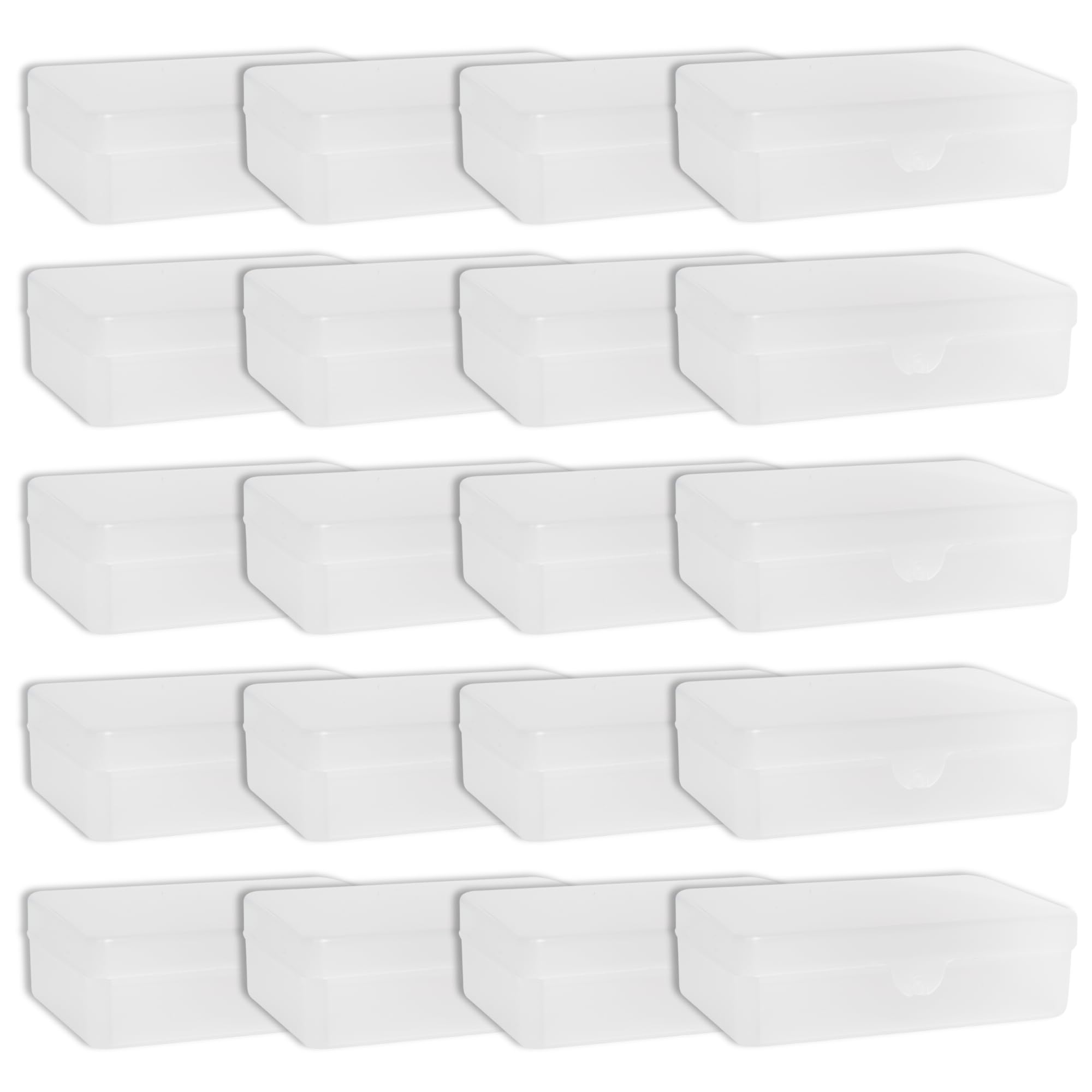 DawnMist SB01C Translucent Plastic Soap Box Durable Travel Soap Holders for Hygiene Kits, Hospitals & Personal Care