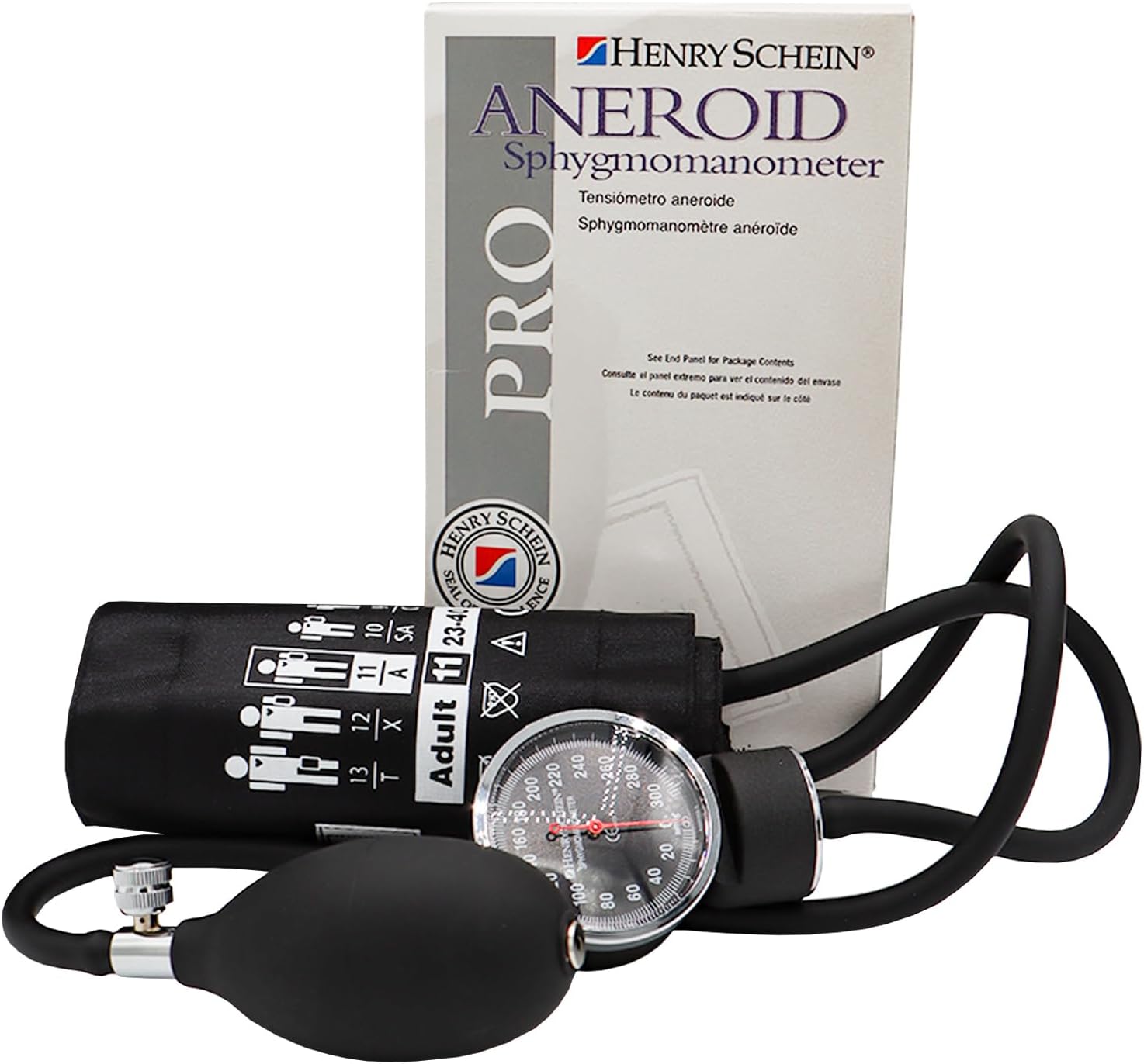 Henry Schein Prosphyg Aneroid Sphygmomanometer 2-Tube- Reusable, Dial Display, 760 Series