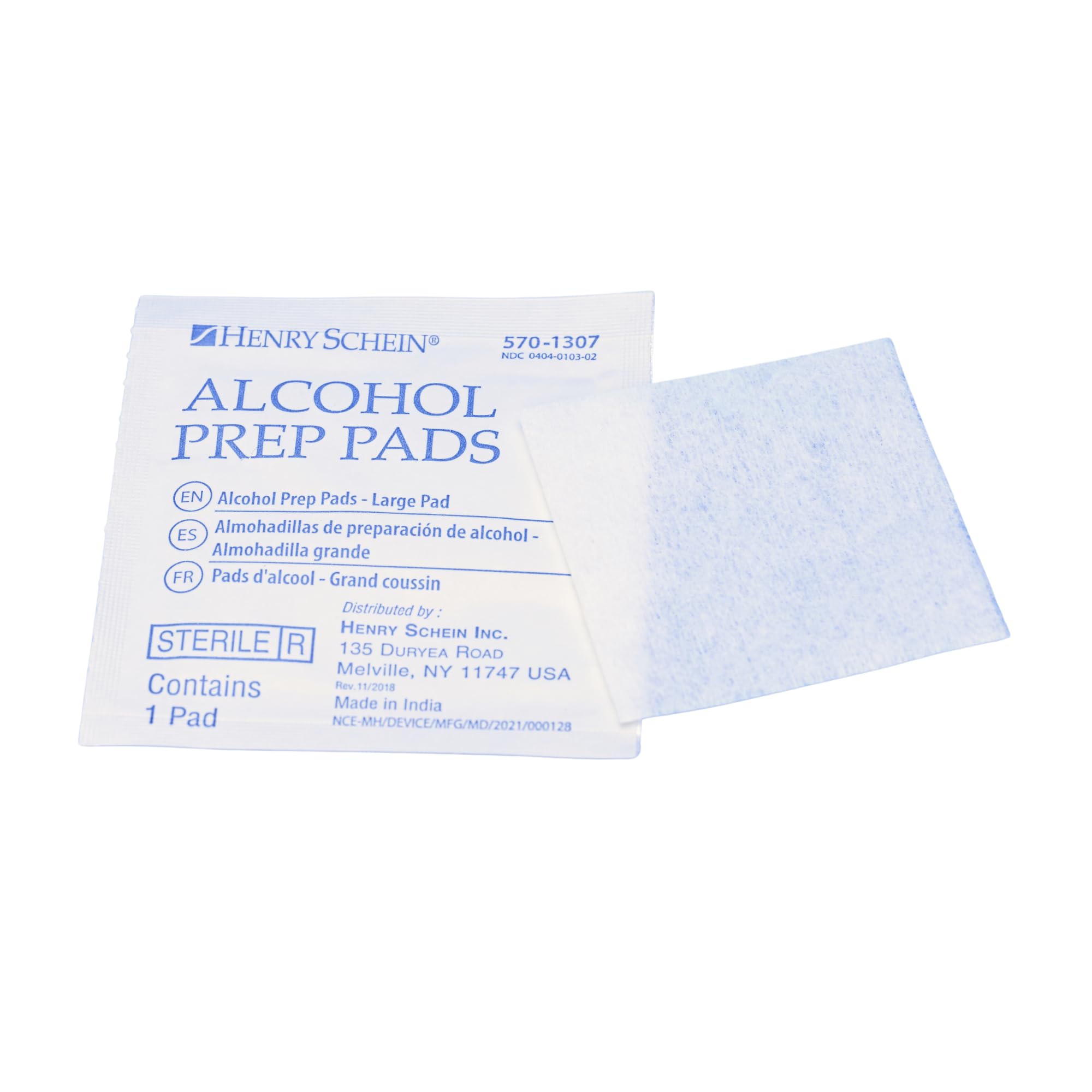 Henry Schein Alcohol Prep Pads - Large, 2-ply, Sterile