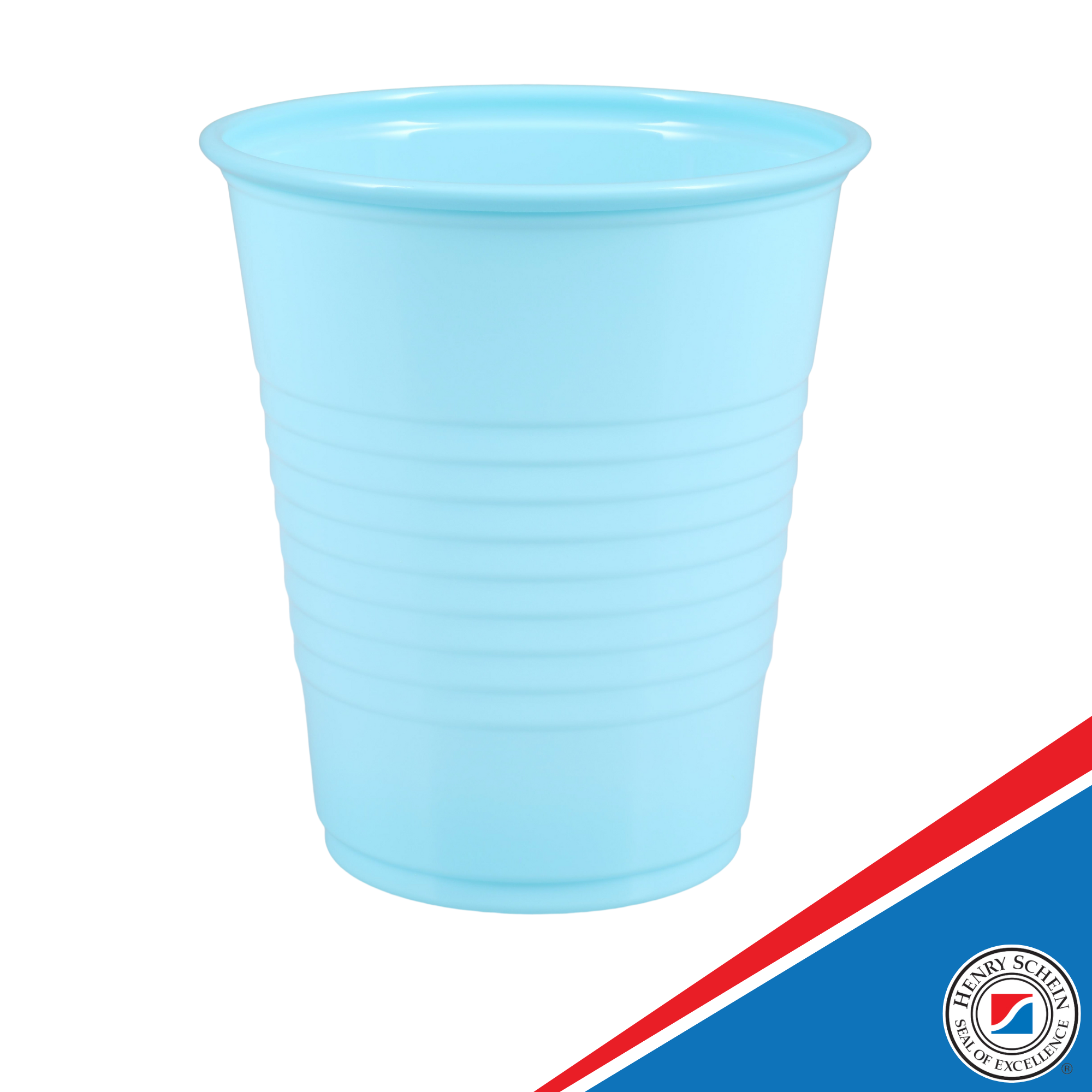 Essentials Healthcare Products Plastic Drinking Cups - Blue 5 oz Disoposable Cups for Cold Beverages, Parties, Office, or Medical Use - Durable & Convenient