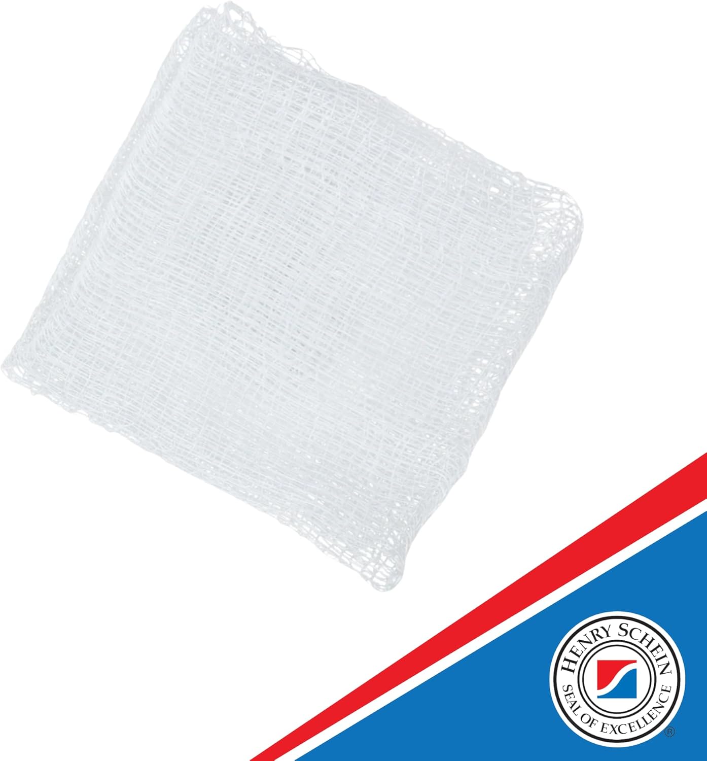 Henry Schein Premium 100% Cotton All-Gauze Sponge 4x4 8 Ply Sterile Square for Wound Care & Home First Aid Kits - 50/Box