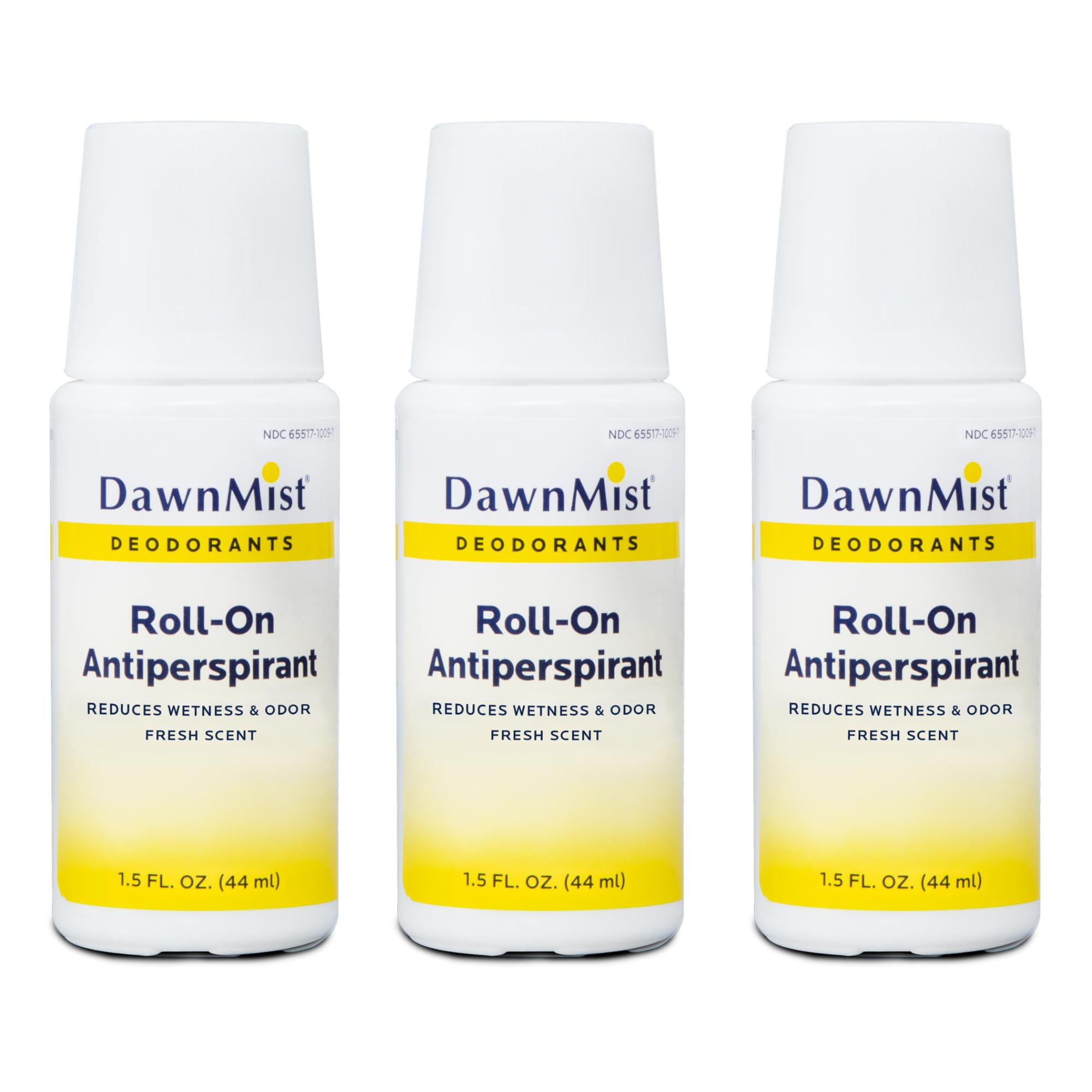 Dukal RD15 DawnMist Roll On Antiperspirant & Deodorant, Fresh Scent, Travel Size, 1.5oz