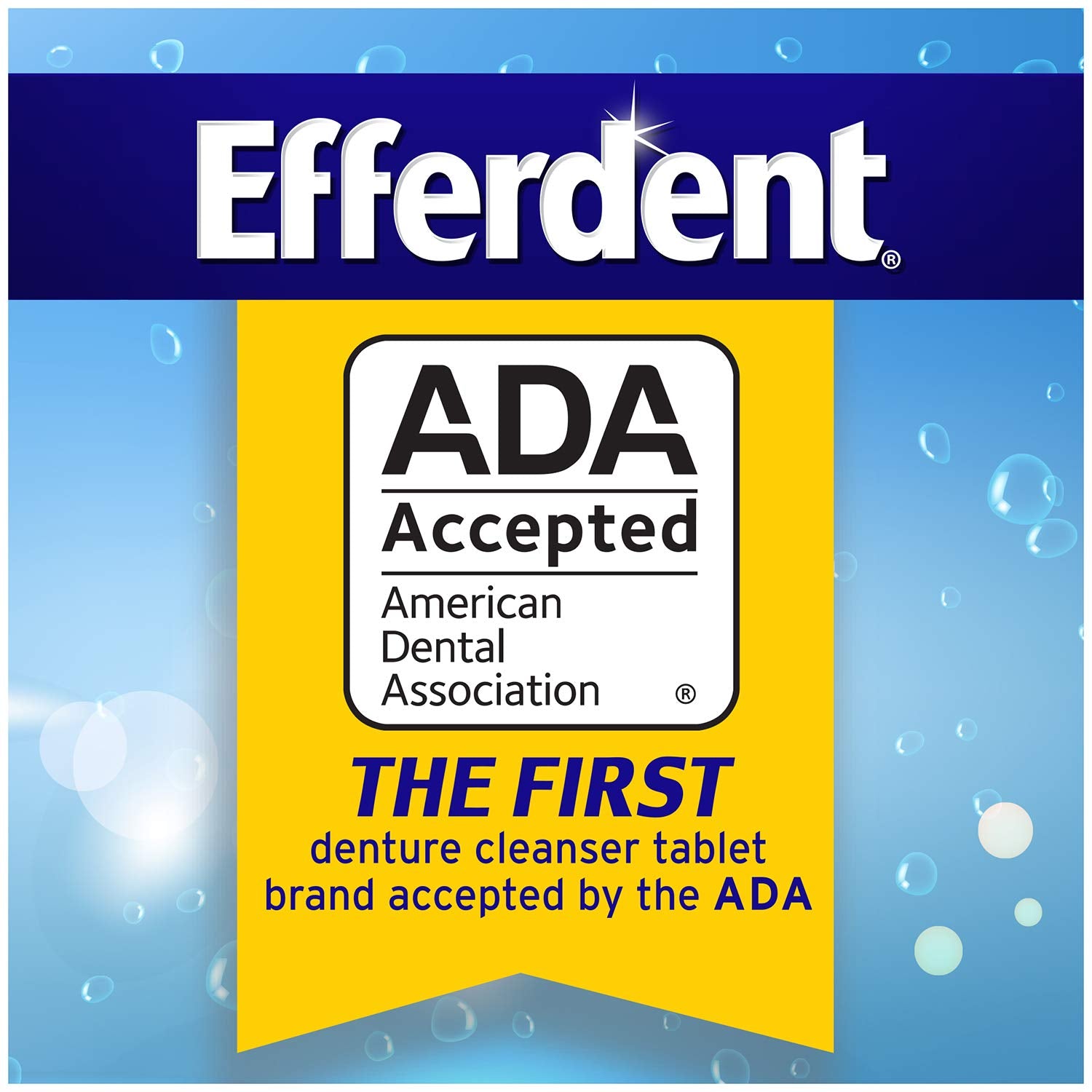 Efferdent Denture Cleanser Tablets, Complete Clean, Cleanser for Retainer and Dental Appliances, 44 tablets
