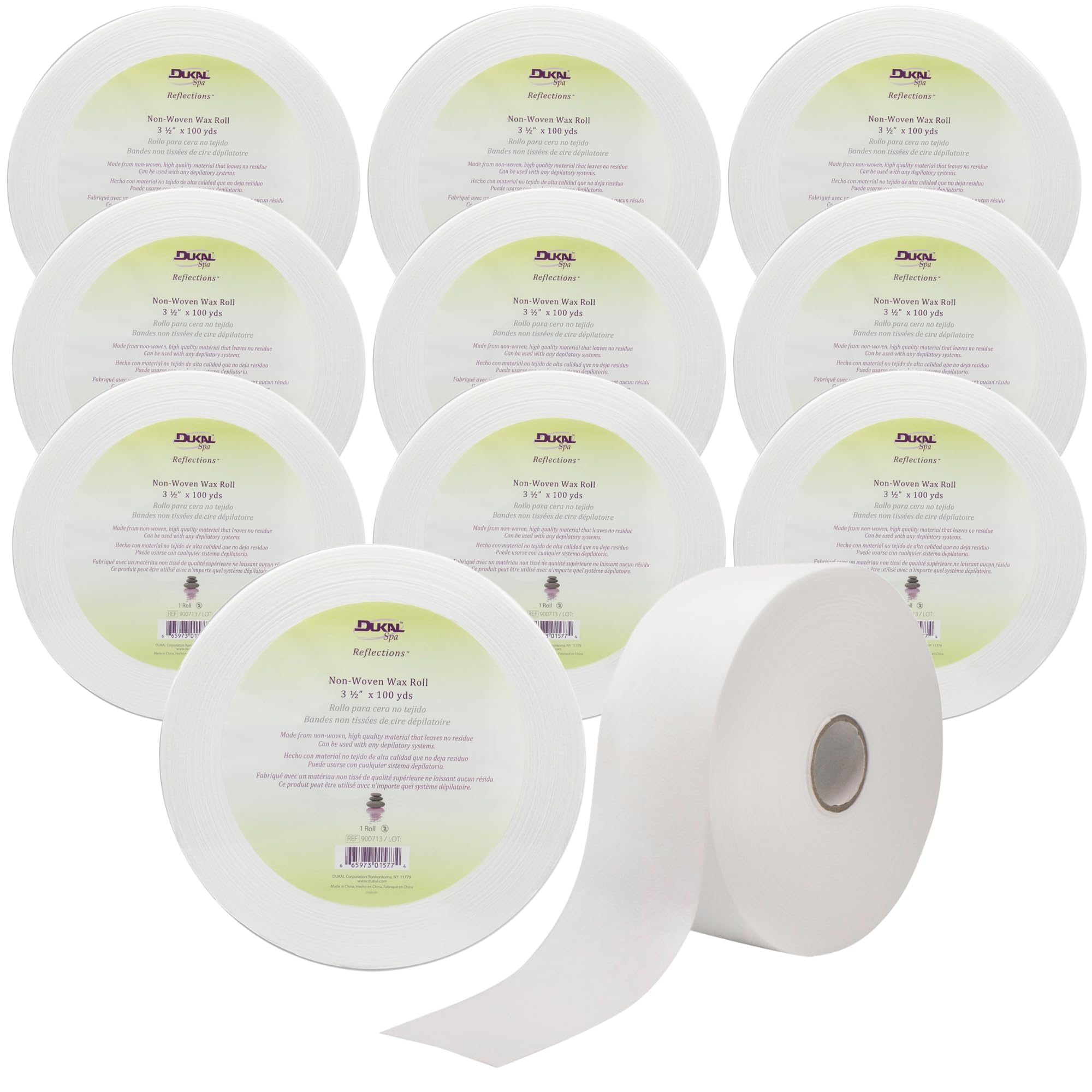 Dukal Non-Woven Wax Strips for Hair Removal, – Professional-Grade, Easy-to-Use Waxing Strips for Smooth Skin