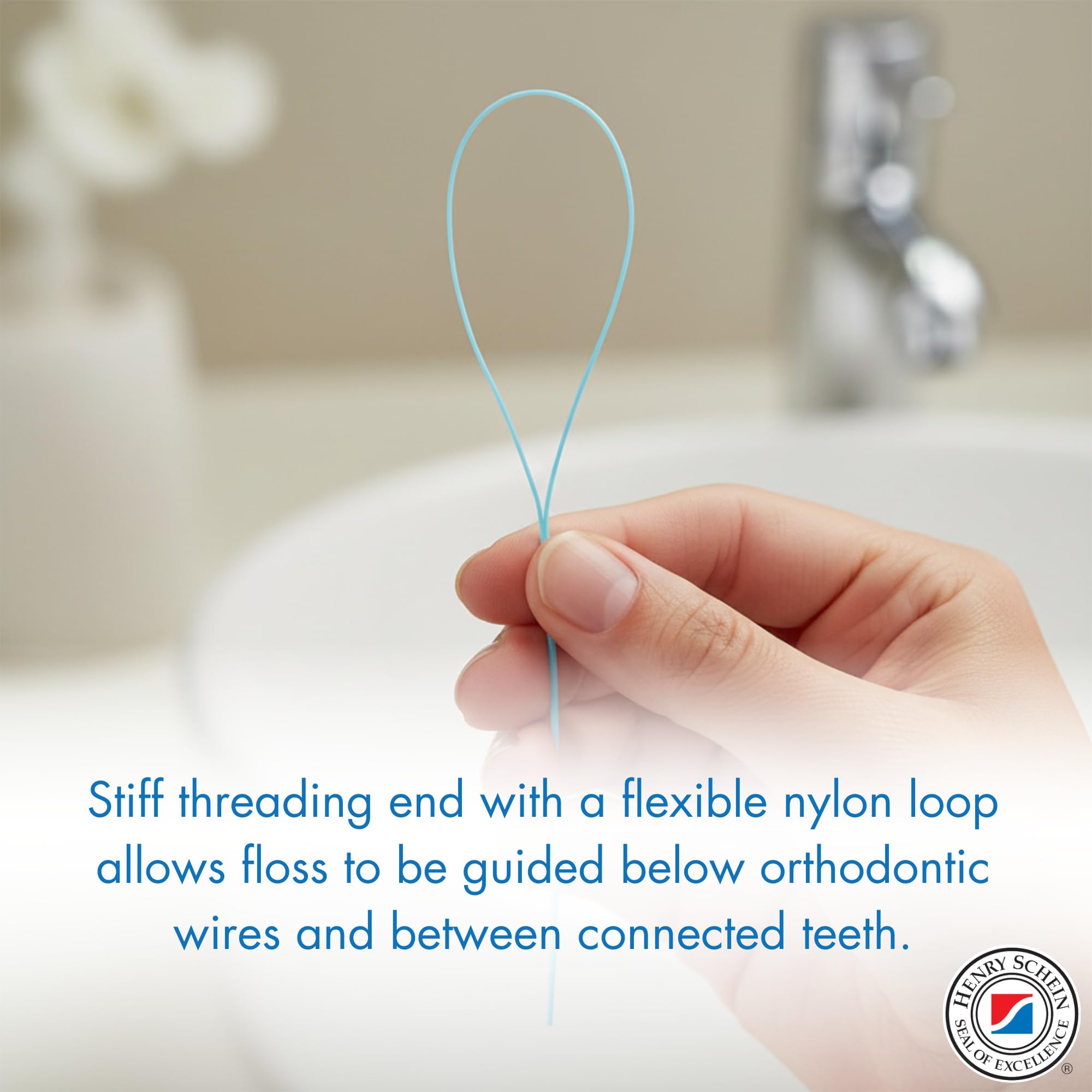 Acclean Floss Threaders, Dental Floss Threaders for Bridges, Orthodontic Appliances & Implants
