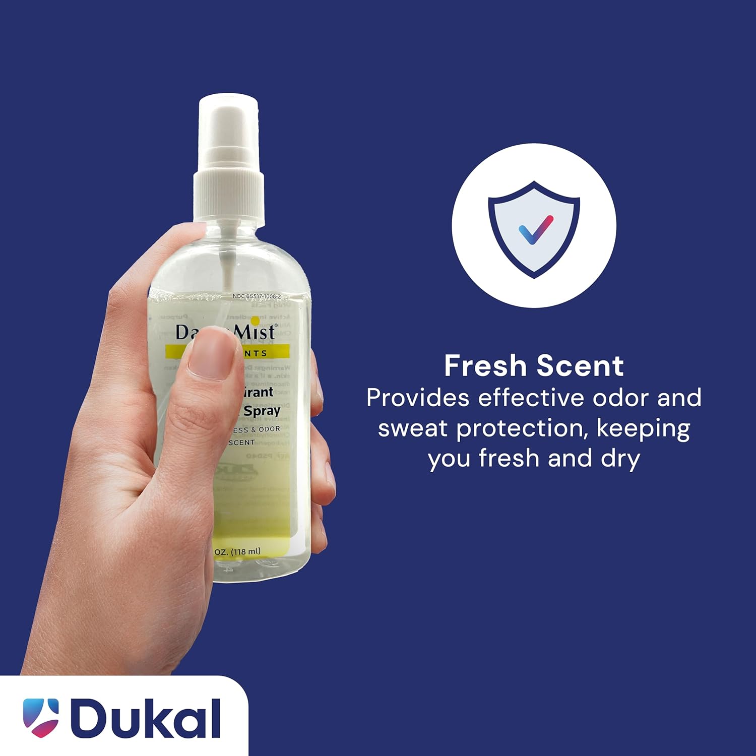 Dukal PSD40 Dawn Mist Antiperspirant Deodorant, 4 oz, Pump Spray, Pack of 48