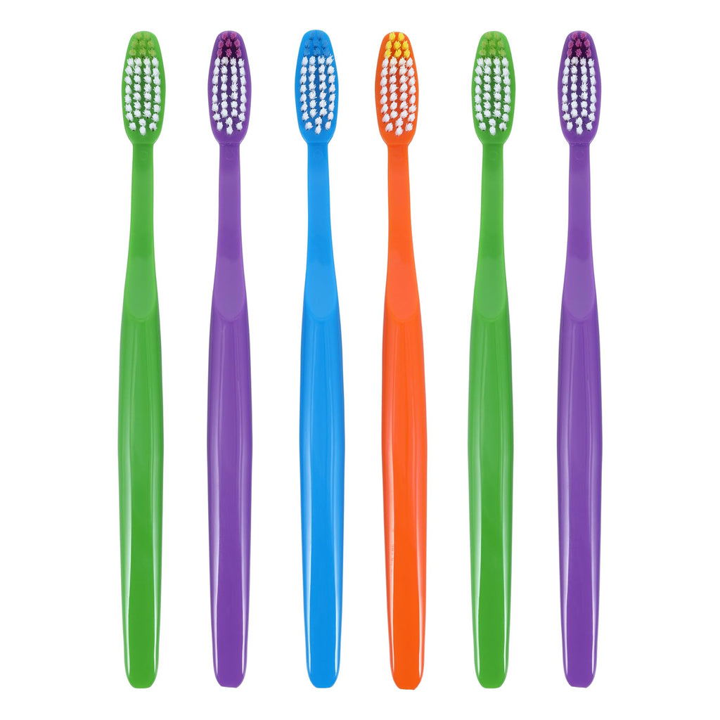 Henry Schein Acclean Adult Toothbrush, Angled Compact Head with 40 Tuf
