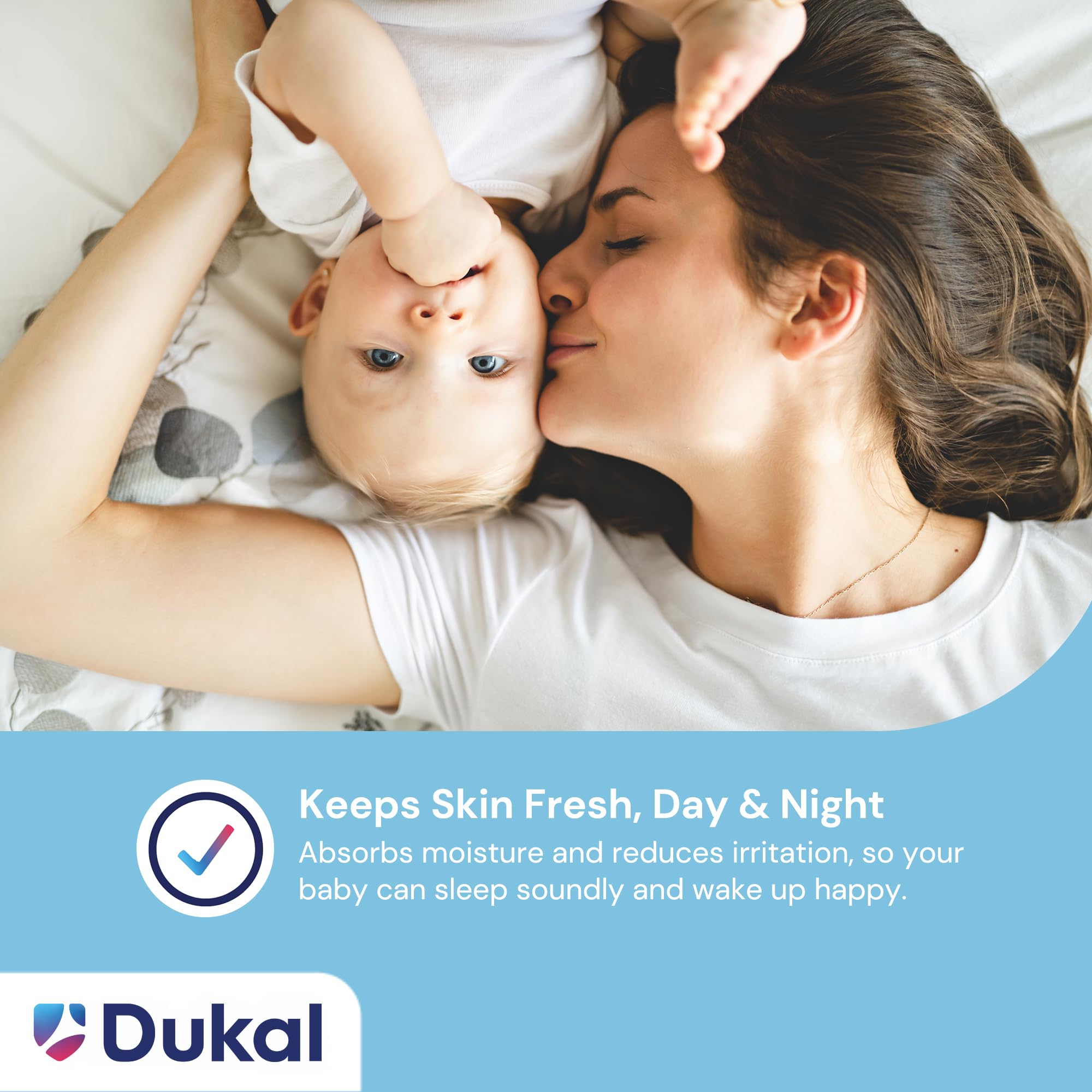 Dukal DawnMist Cornstarch Baby Powder 14 oz – Pack of 2 | Gentle, Talc-Free Formula for Baby & Adult Use, Soothes & Absorbs Moisture