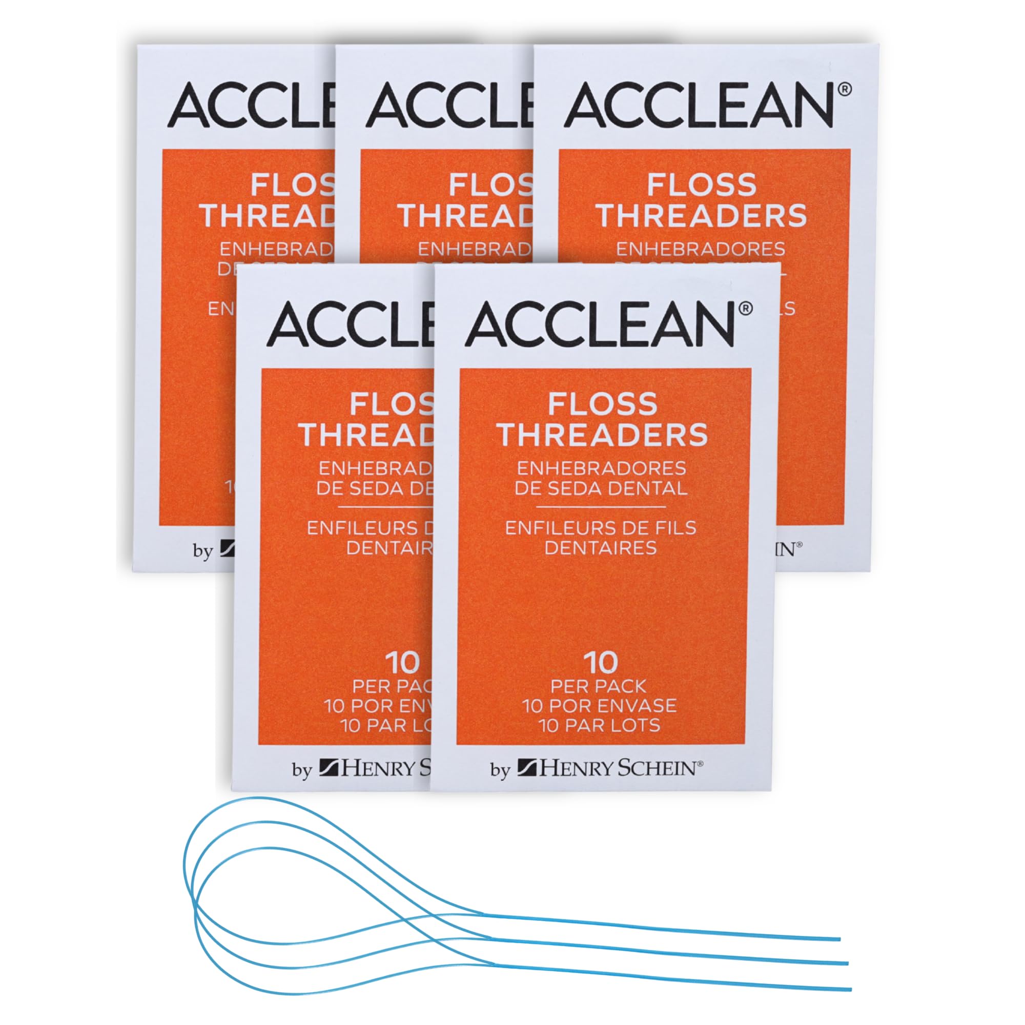 Acclean Floss Threaders, Dental Floss Threaders for Bridges, Orthodontic Appliances & Implants