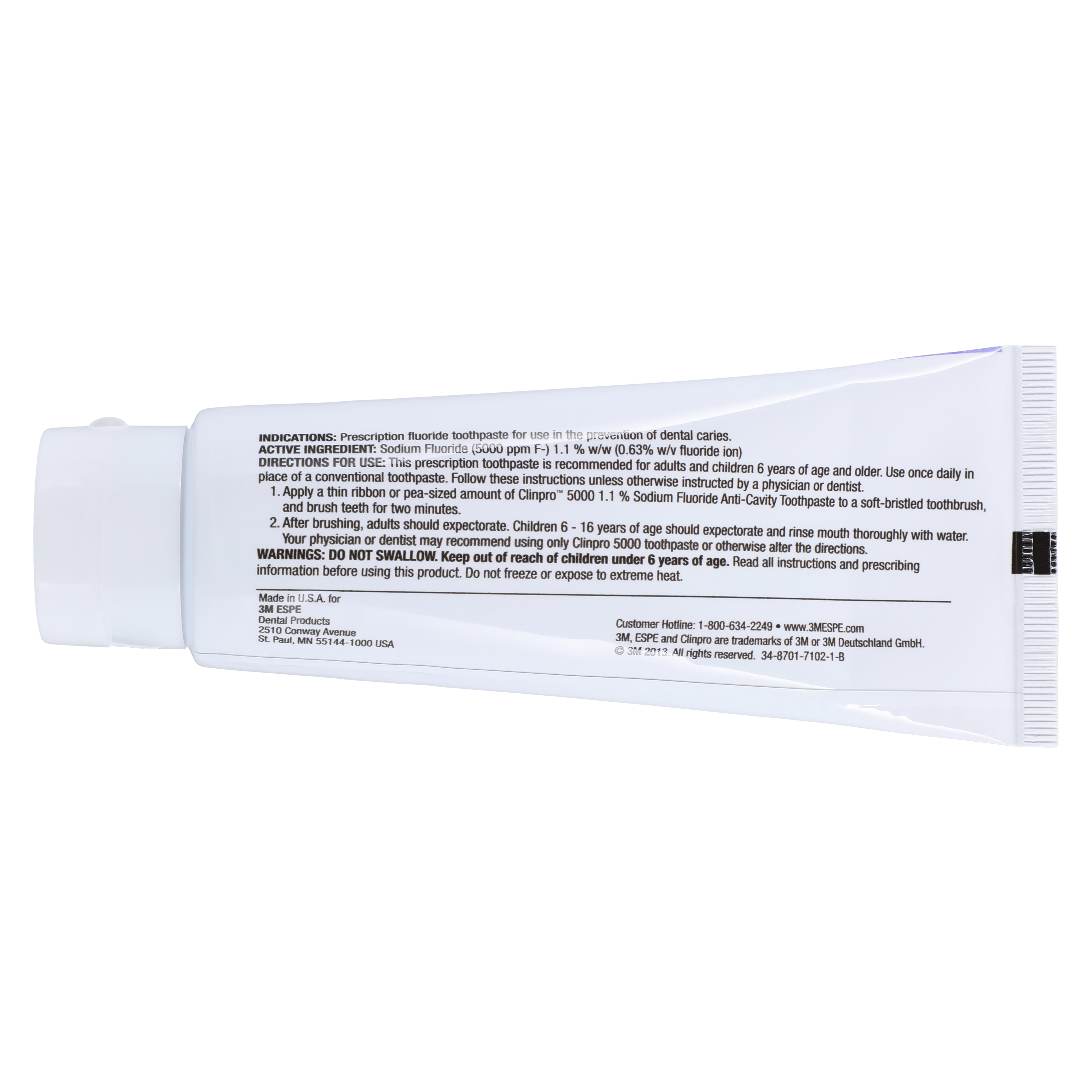 3M™ Clinpro™ 5000 Toothpaste, 1.1% Sodium Fluoride, Vanilla Mint – 4 oz Tube