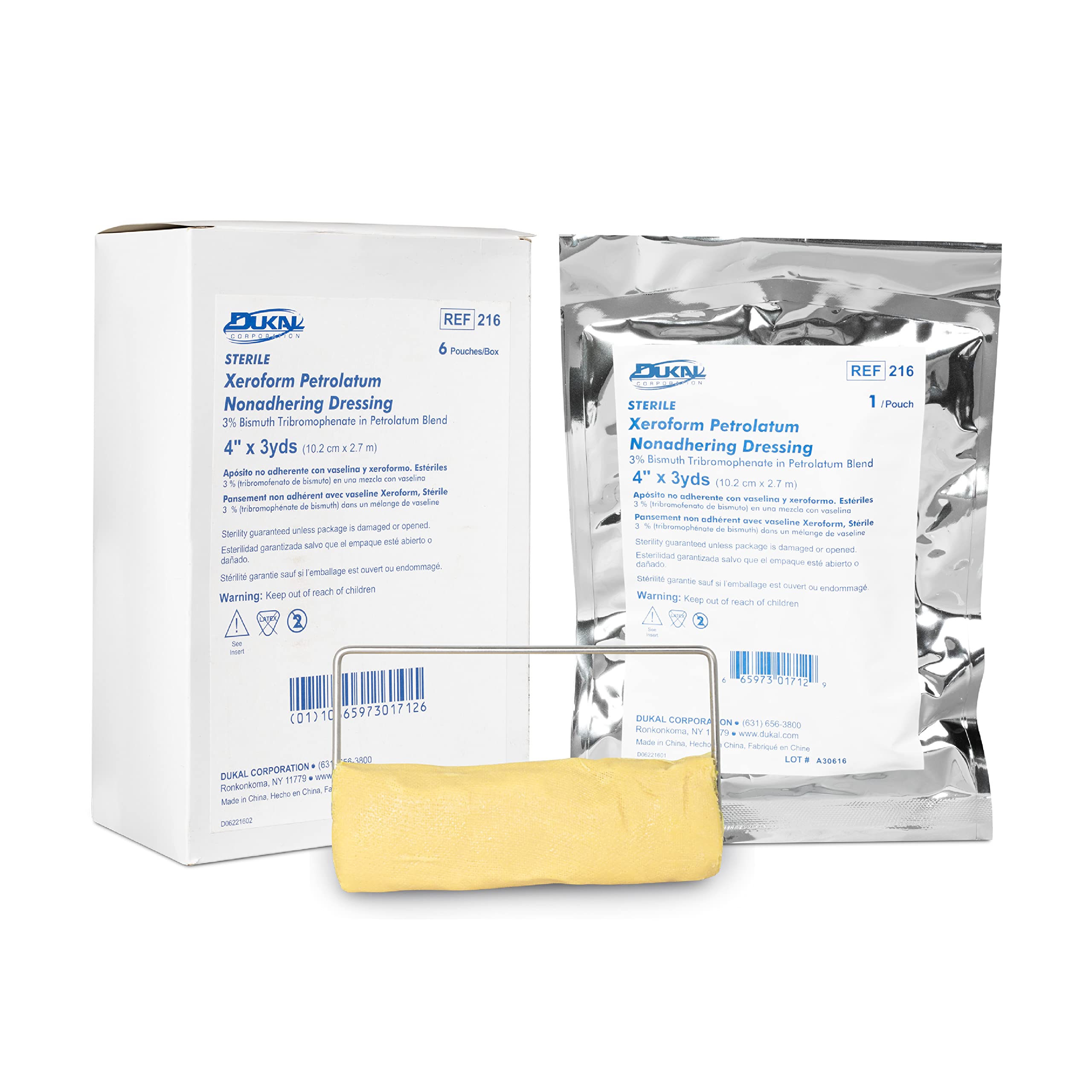 Dukal Xeroform Petrolatum Gauze, Sterile