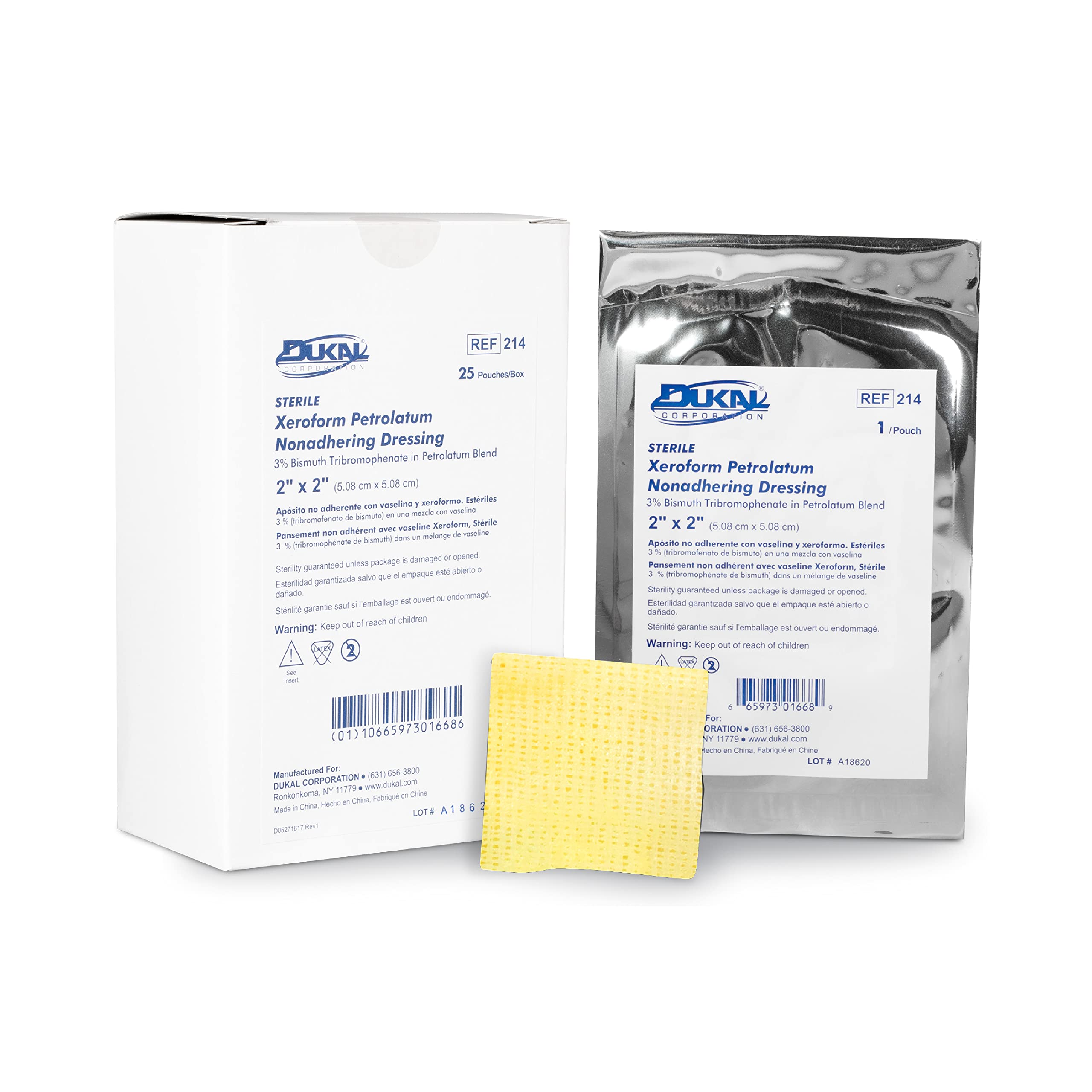 Dukal Xeroform Petrolatum Gauze, Sterile