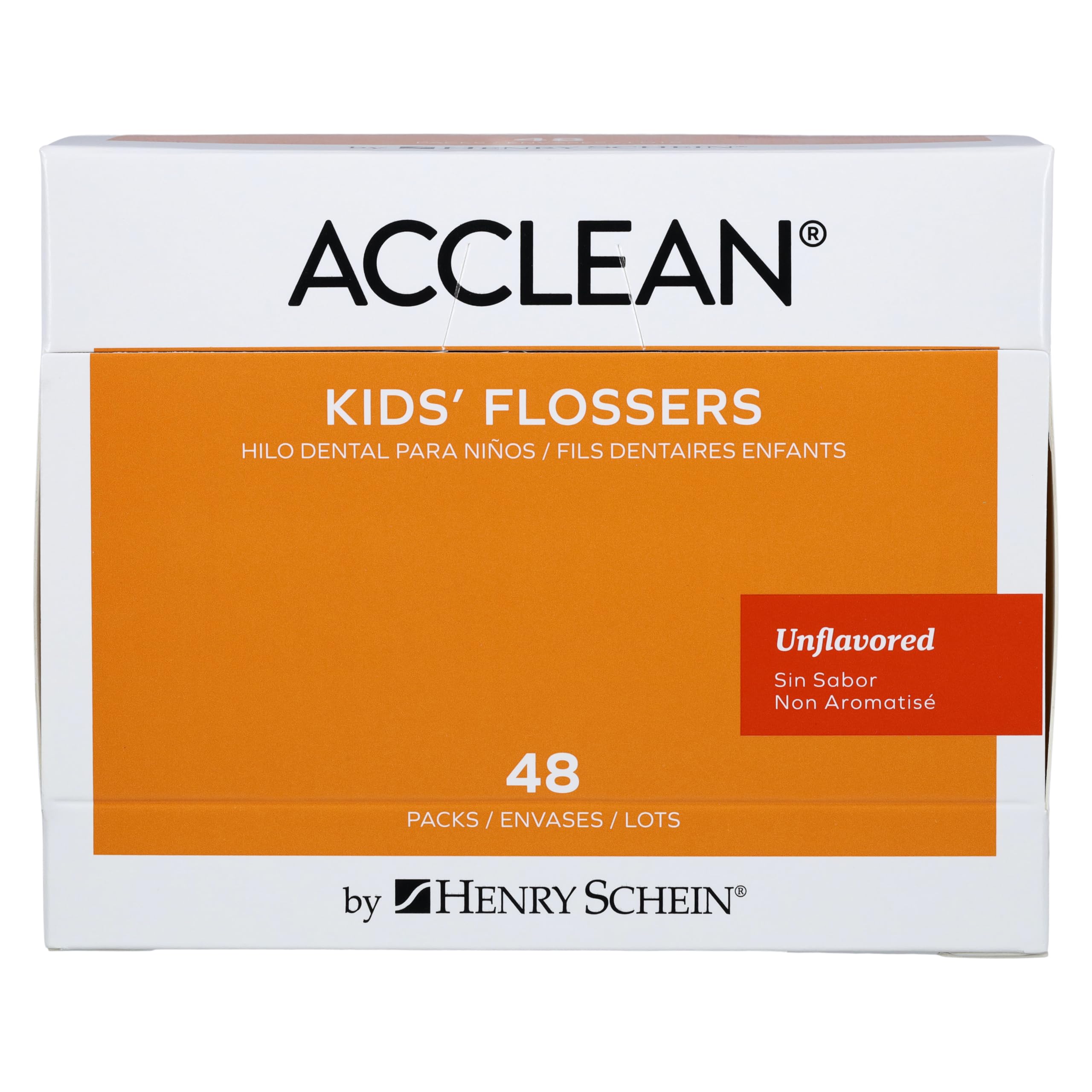 Acclean Orthopick Flosser Dispenser – 3 Flossers per Pack, 30 Packs per Box (90 Counts) – Orthodontic Dental Flossers for Braces and Appliances