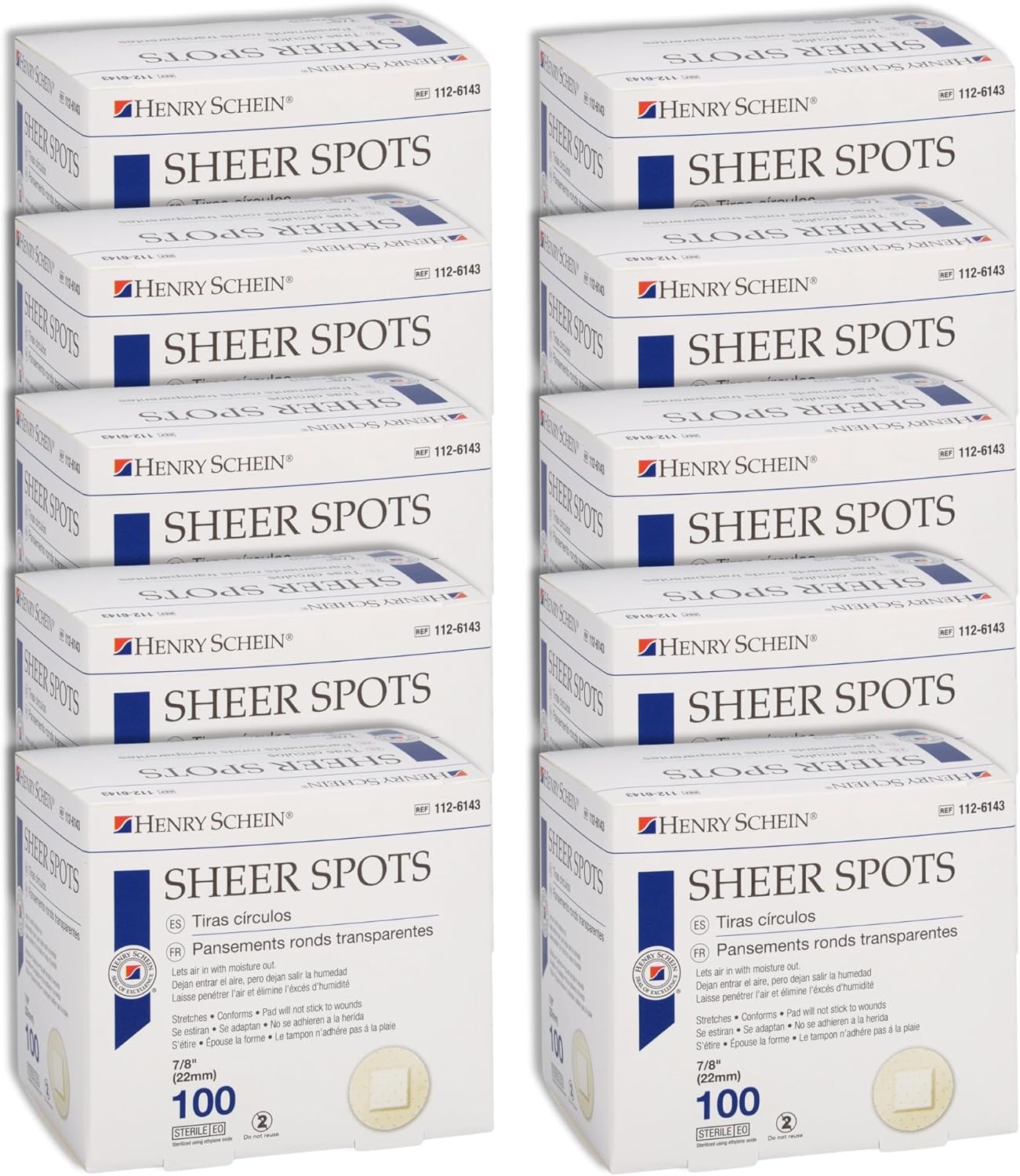 Adhesive Sheer Spot Bandage 7/8" | Durable, Breathable, & Flexible Bandages Designed for Minor Wounds, Providing Comfort and Secure Adhesion for Effective Healing