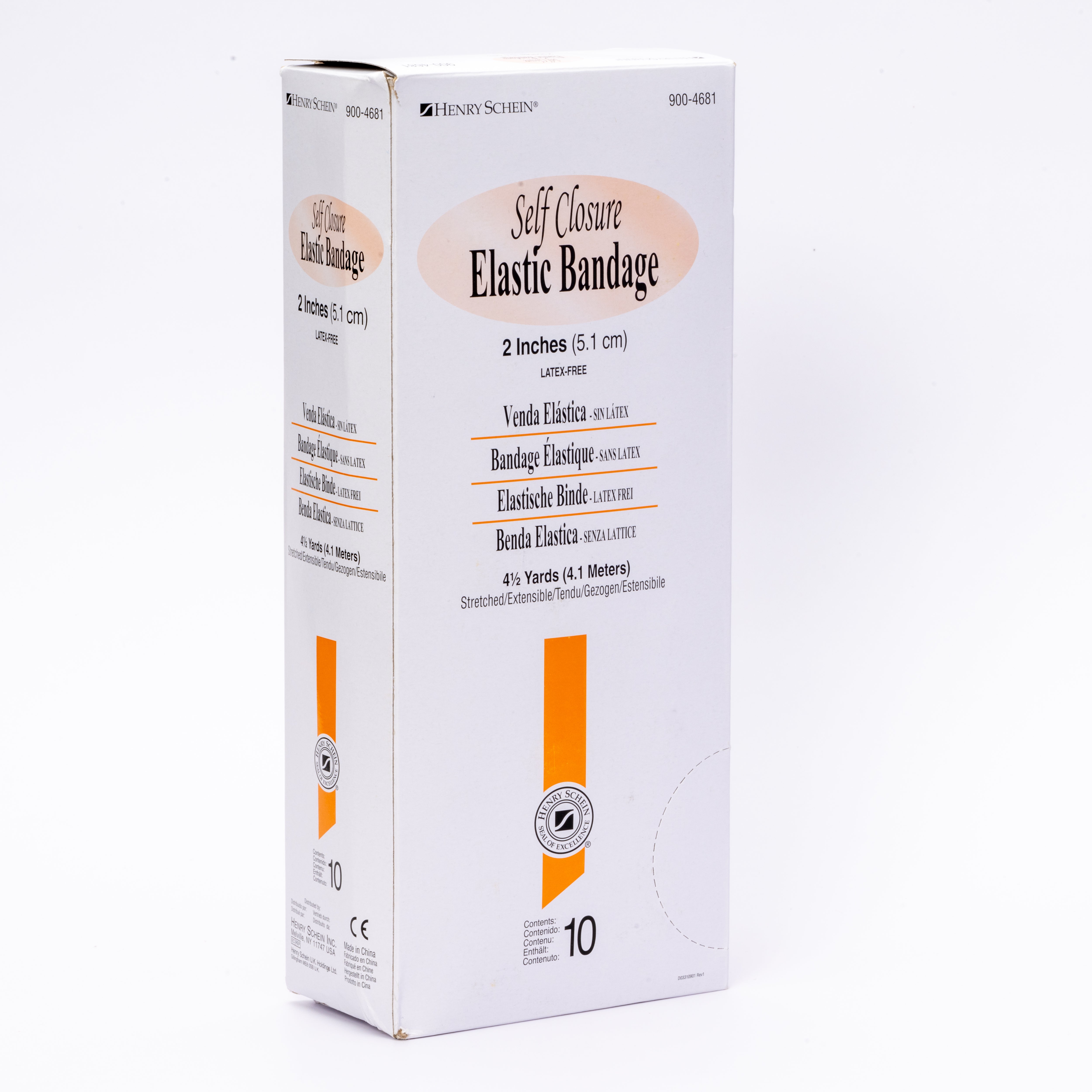 Henry Schein Self Closure Elastic Bandage with Velcro, Non-Sterile