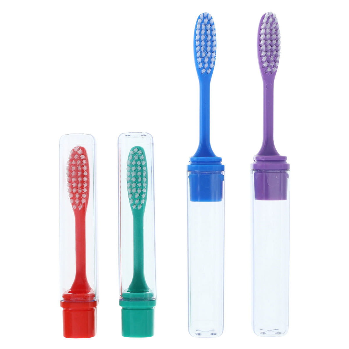 Henry Schein Acclean Travel Toothbrush Full Head with Cover, Assorted