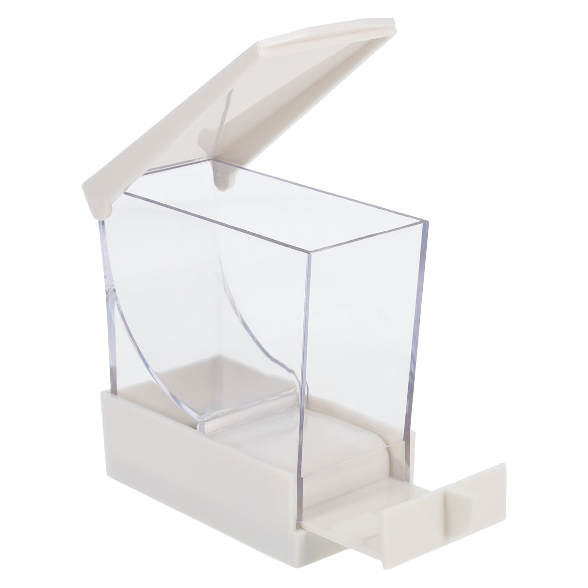 Henry Schein Dental Cotton Rolls Holder and Dispenser with Nonslip Base(Cotton Rolls Not Included), Hold up to 50 Cotton Rolls, Clear