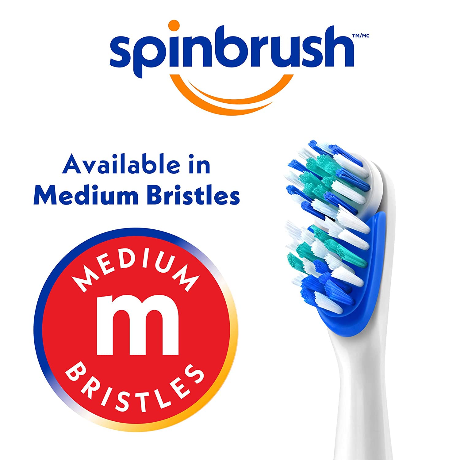 Spinbrush PRO CLEAN Battery Powered Toothbrush, Soft Bristles, 1 Count, Gold or Blue Color May Vary