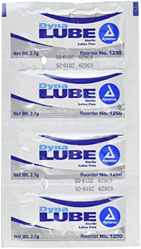 Dynarex-1250 DynaLube Lubricating Jelly Sterile 2.7 g packet 144ct