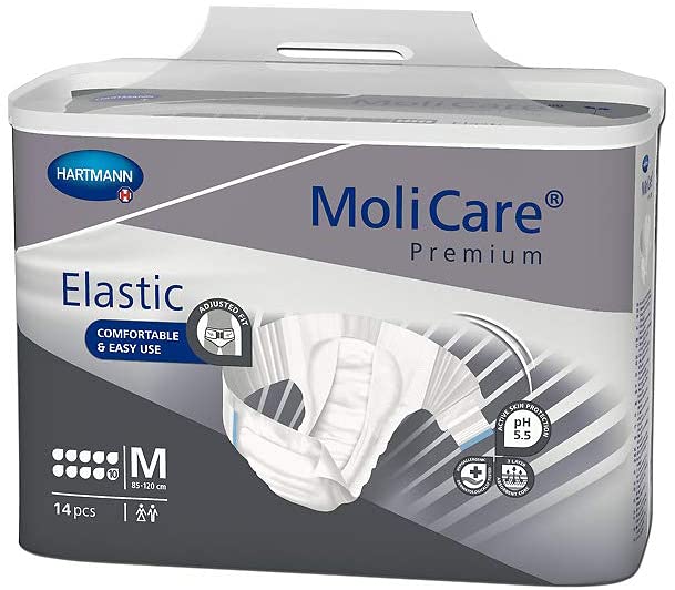 MoliCare® Premium Elastic 10D Brief Size Medium- Case of 56