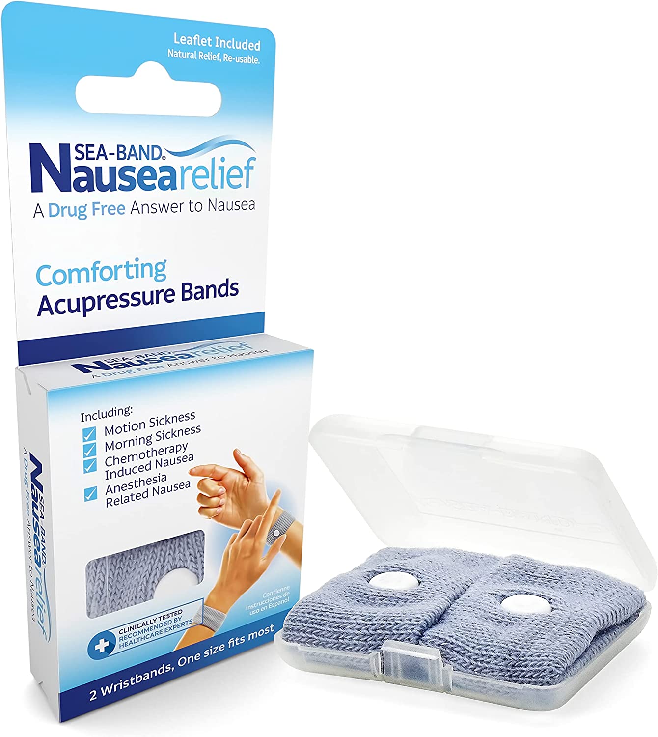 Sea-Band Anti-Nausea Acupressure Wristband for Motion & Morning Sickness