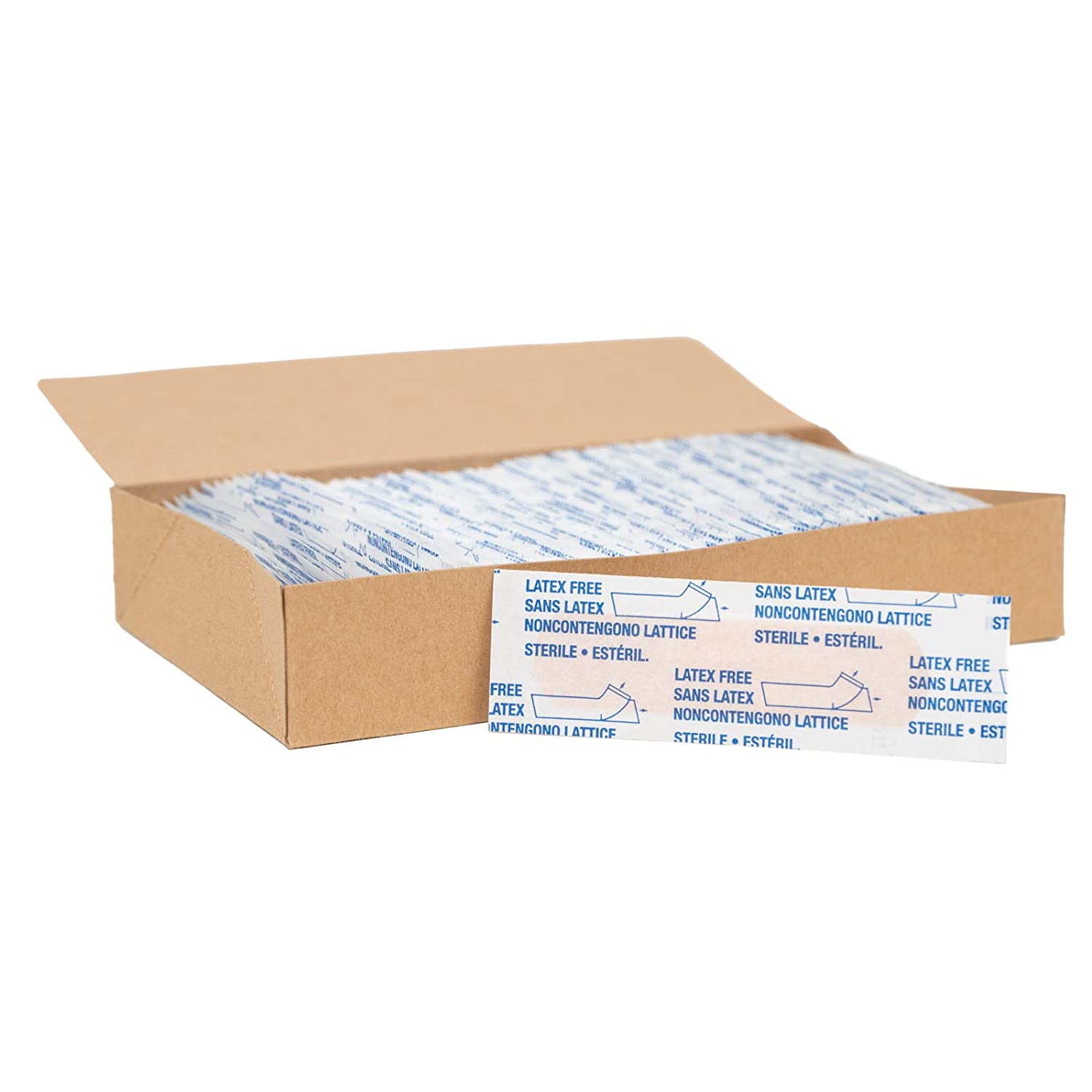 American White Cross Adhesive Bandages, Sheer Strips, 3/4" x 3", Case of 1500,28854