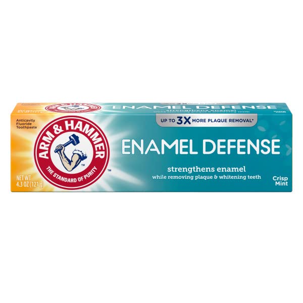 ARM & HAMMER Enamel Defense Fluoride Anticavity Toothpaste Fresh Mint 4.3 oz