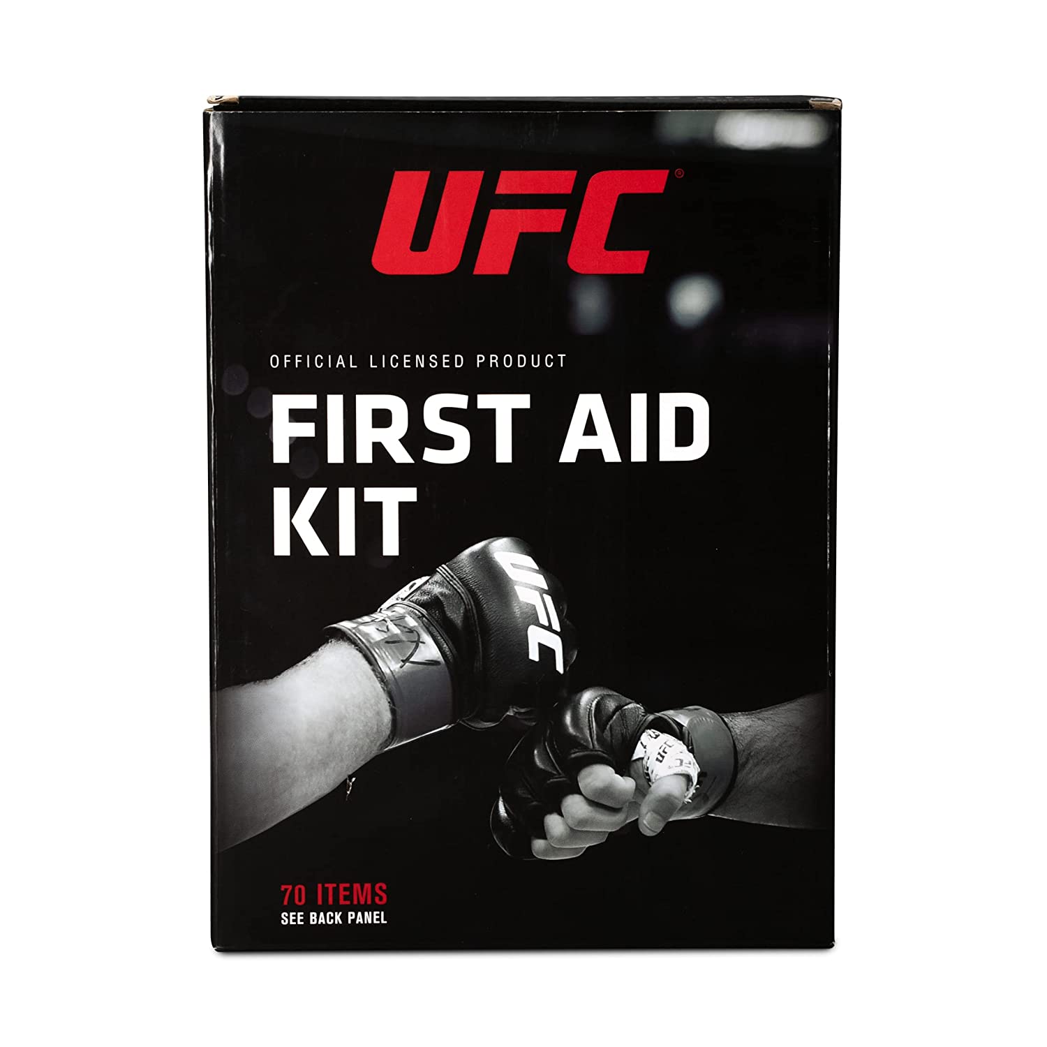 Dukal UFC First Aid Kit, Black, 70 Pieces