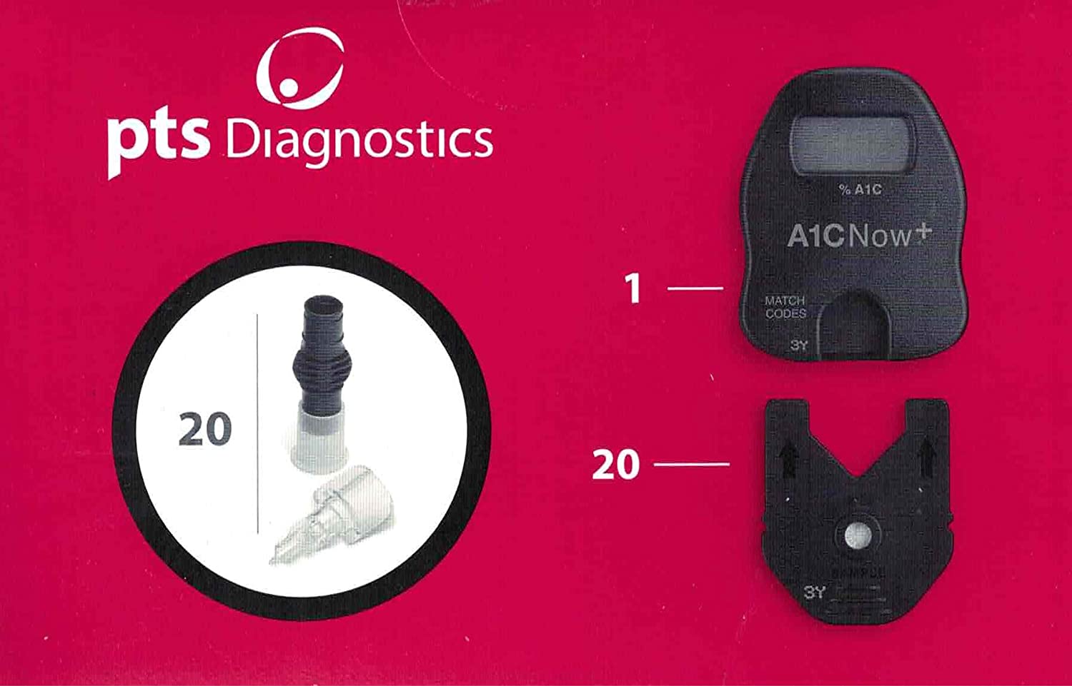 A1C Now+ Diabetes Management HbA1c Test - 20 Tests
