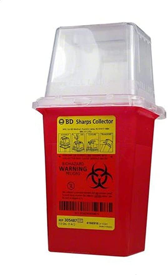 B-d Dual Access Sharps Containers 1.5 Quart Red - Model 305487