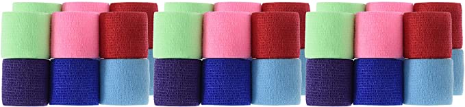 Dynarex Sensi Wrap, Rainbow Color, 2 Inches X 5 Yards, 36 Count