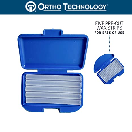 Ortho Performance Relief Orthodontic Wax; Relief for Braces. 10 packs of Relief Wax with Unscented Cases by Ortho Technology